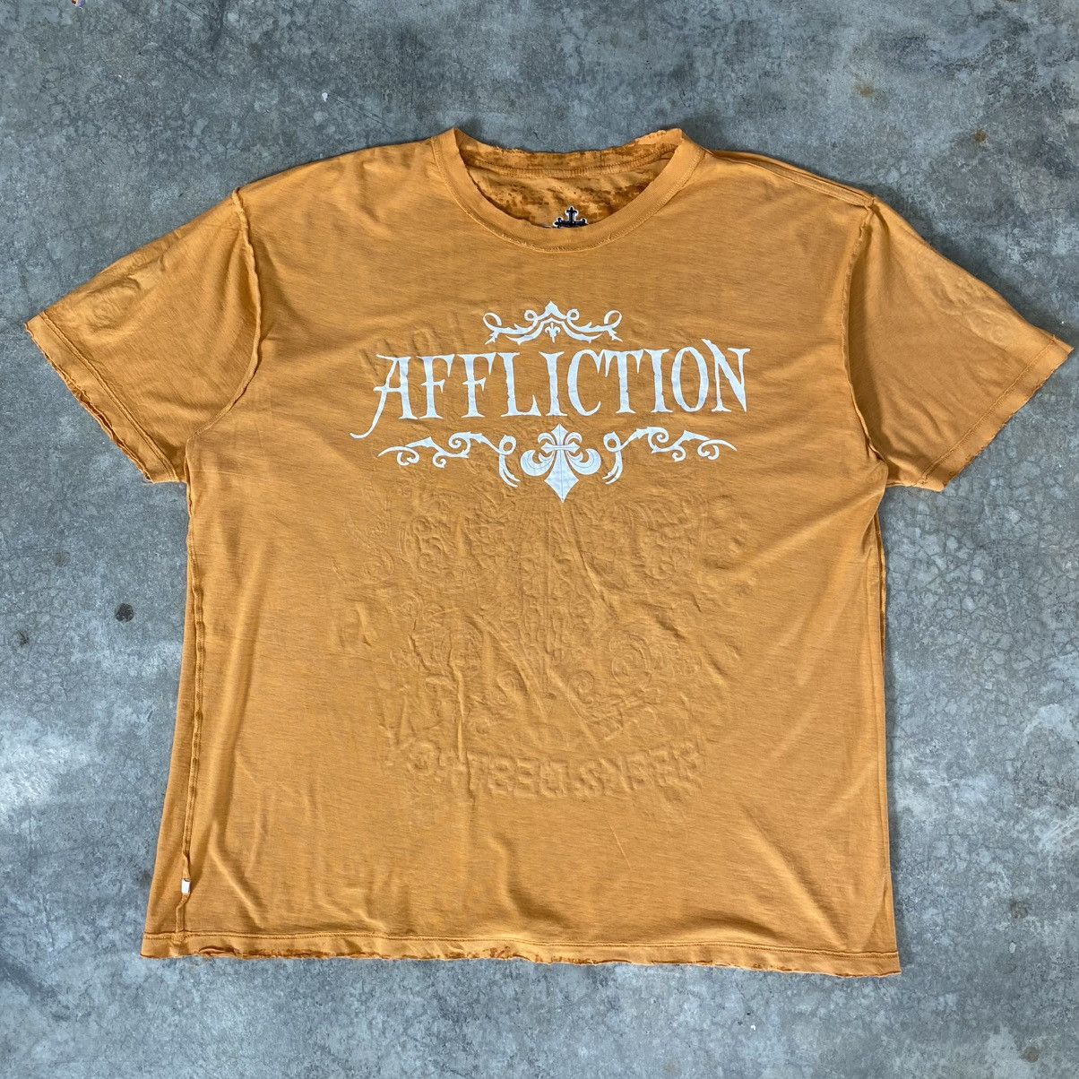 Affliction Vintage Y2K Affliction Seek & Destroy Dagger Distressed Tee Size US XXL / EU 58 / 5 - 14 Thumbnail