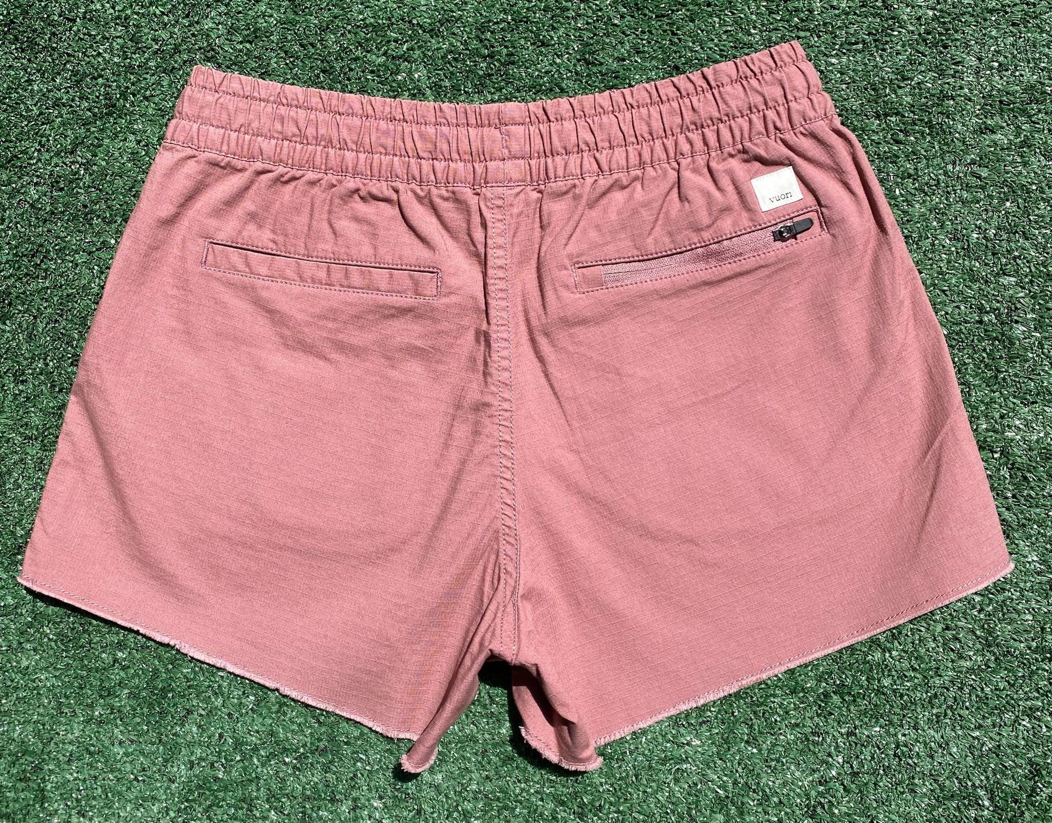 Vuori Vuori Ripstop Mauve Drawstring Cotton Blend Shorts XS Size 27" / US 4 / IT 40 - 4 Thumbnail