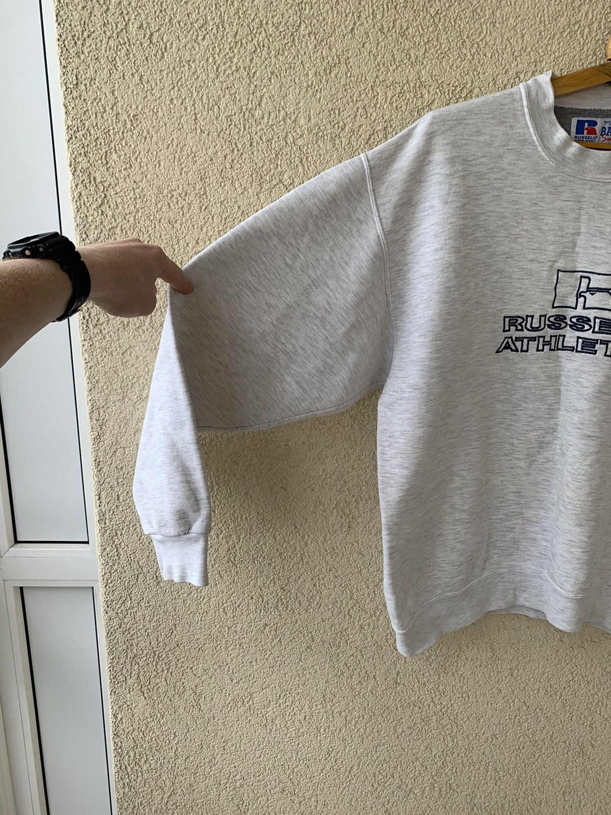 Russell Athletic × Vintage Vintage Russel Athletic Big Logo Sweatshirt Size US XL / EU 56 / 4 - 3 Thumbnail
