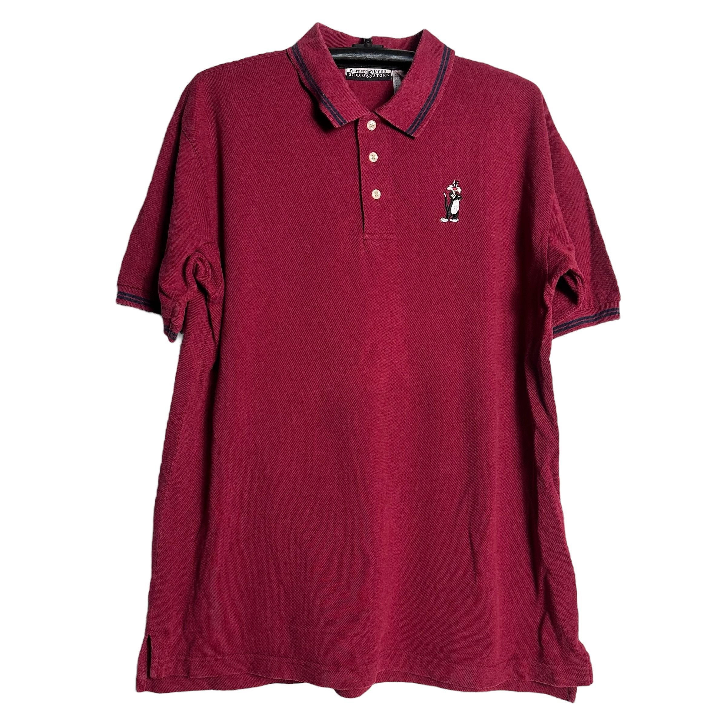 Cartoon Network × Vintage × Warner Bros 🔥RARE🔥Vintage Sylvester Warner Bros Studio Polo Shirt Size US L / EU 52-54 / 3 - 1 Thumbnail