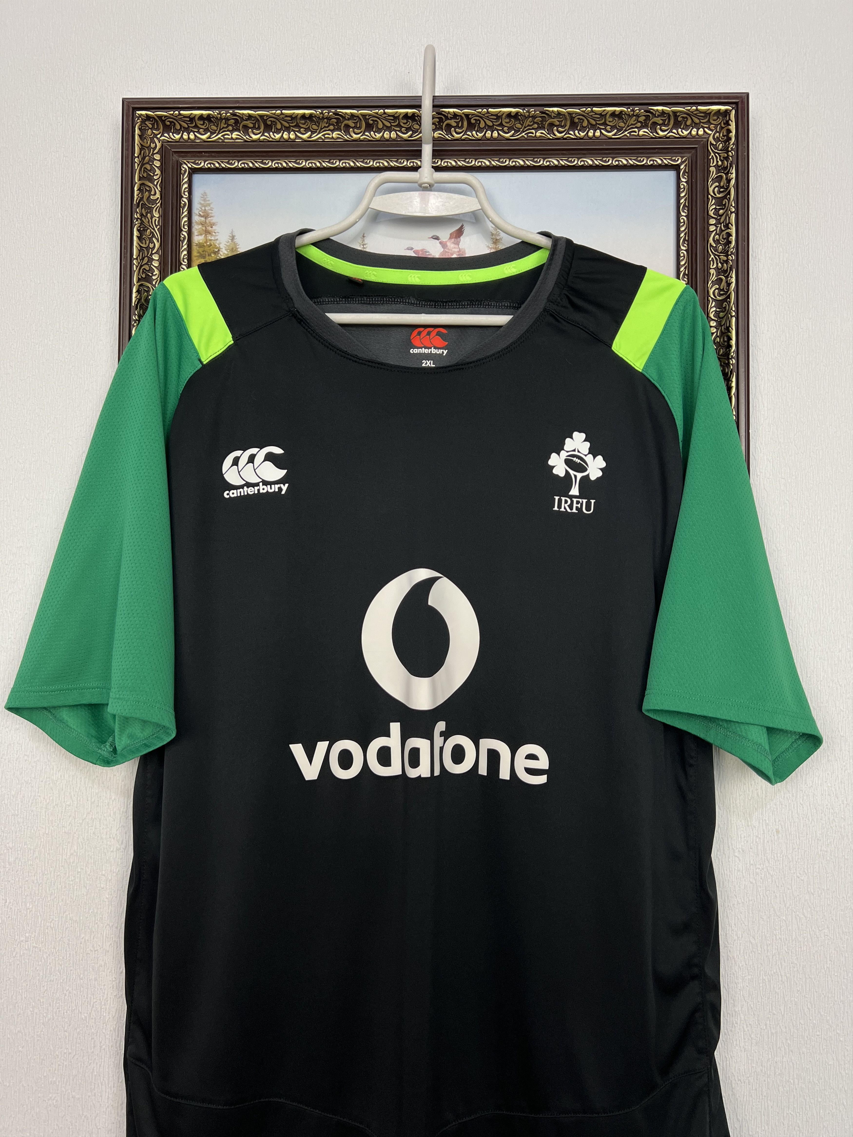 Vintage Ireland Canterbury Rugby Union Jersey Mens Black Shirt Size US XXL / EU 58 / 5 - 2 Thumbnail