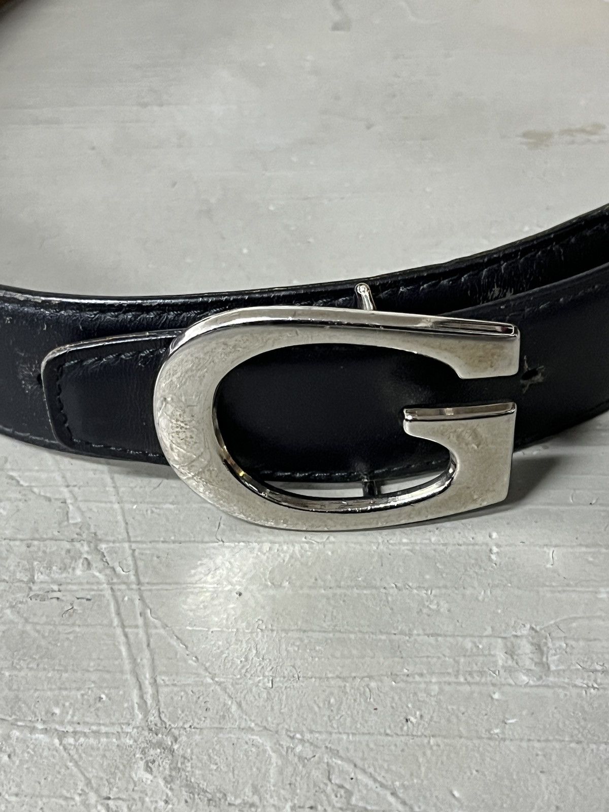 Gucci Vintage Gucci G Buckle Genuine Leather Belt Made in Italy Size 34 - 2 Thumbnail