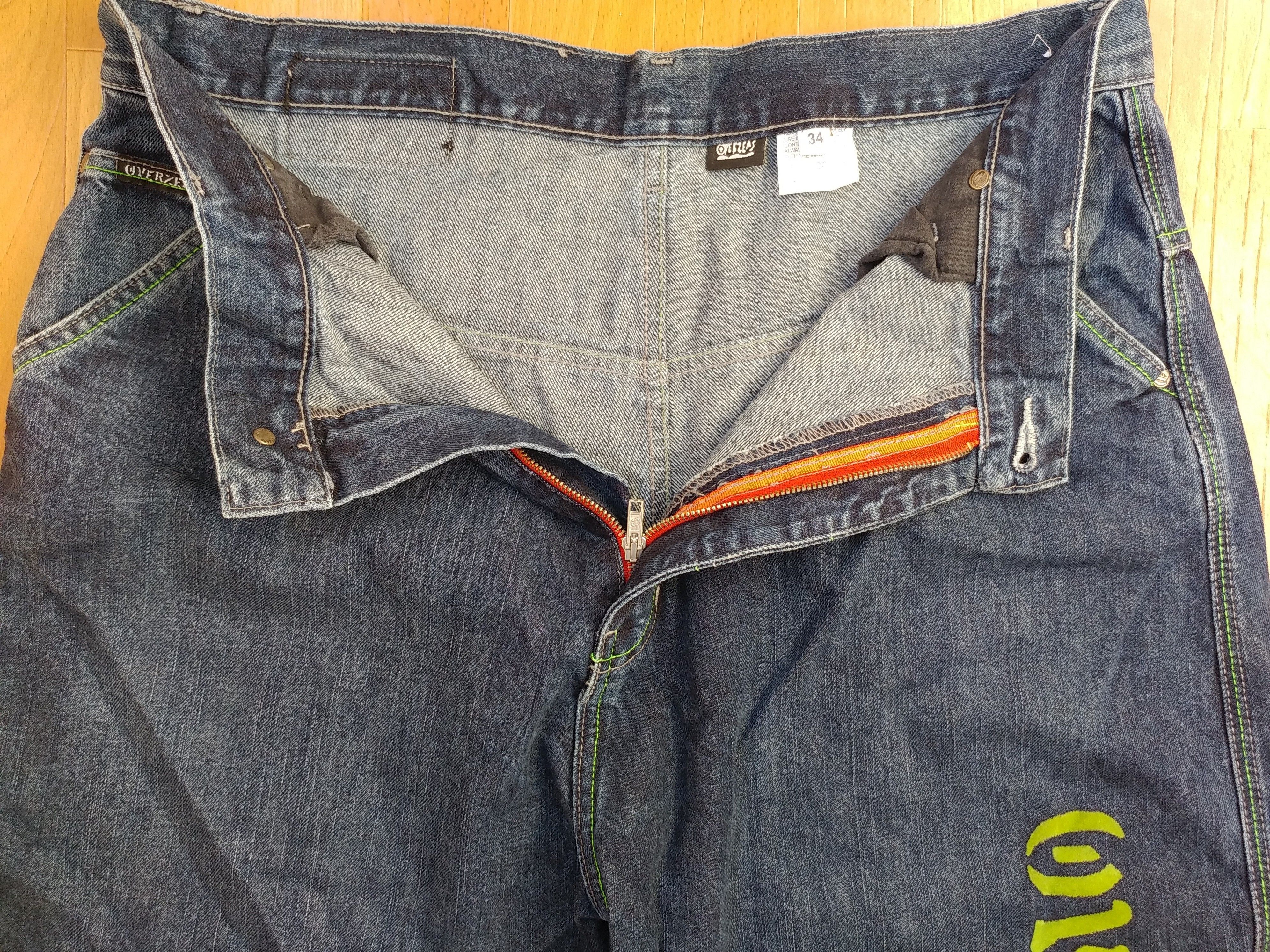 Vintage Overseas jeans shorts, vintage denim hip hop, 90s, size W 34 Size US 34 / EU 50 - 15 Thumbnail