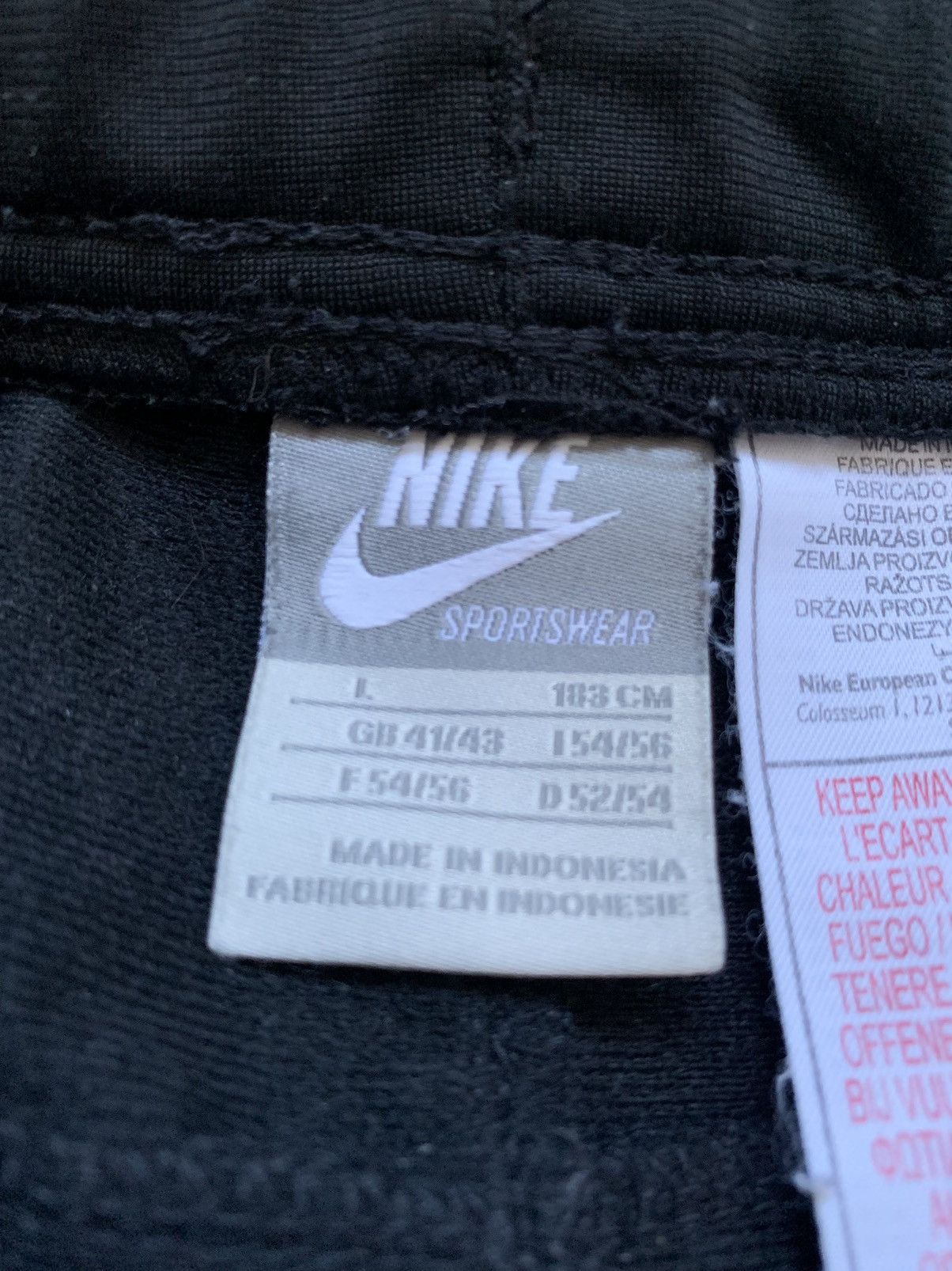 Nike × Vintage Vintage Nike Track Pants Drill Y2K style Swoosh Size US 33 - 8 Thumbnail
