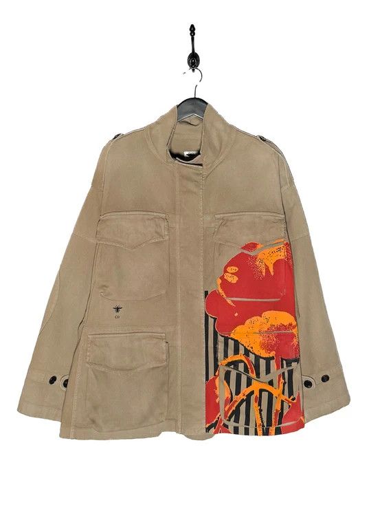 Dior o1y0825 Gabardine Jacket in Khaki Size S / US 4 / IT 40 - 1 Thumbnail
