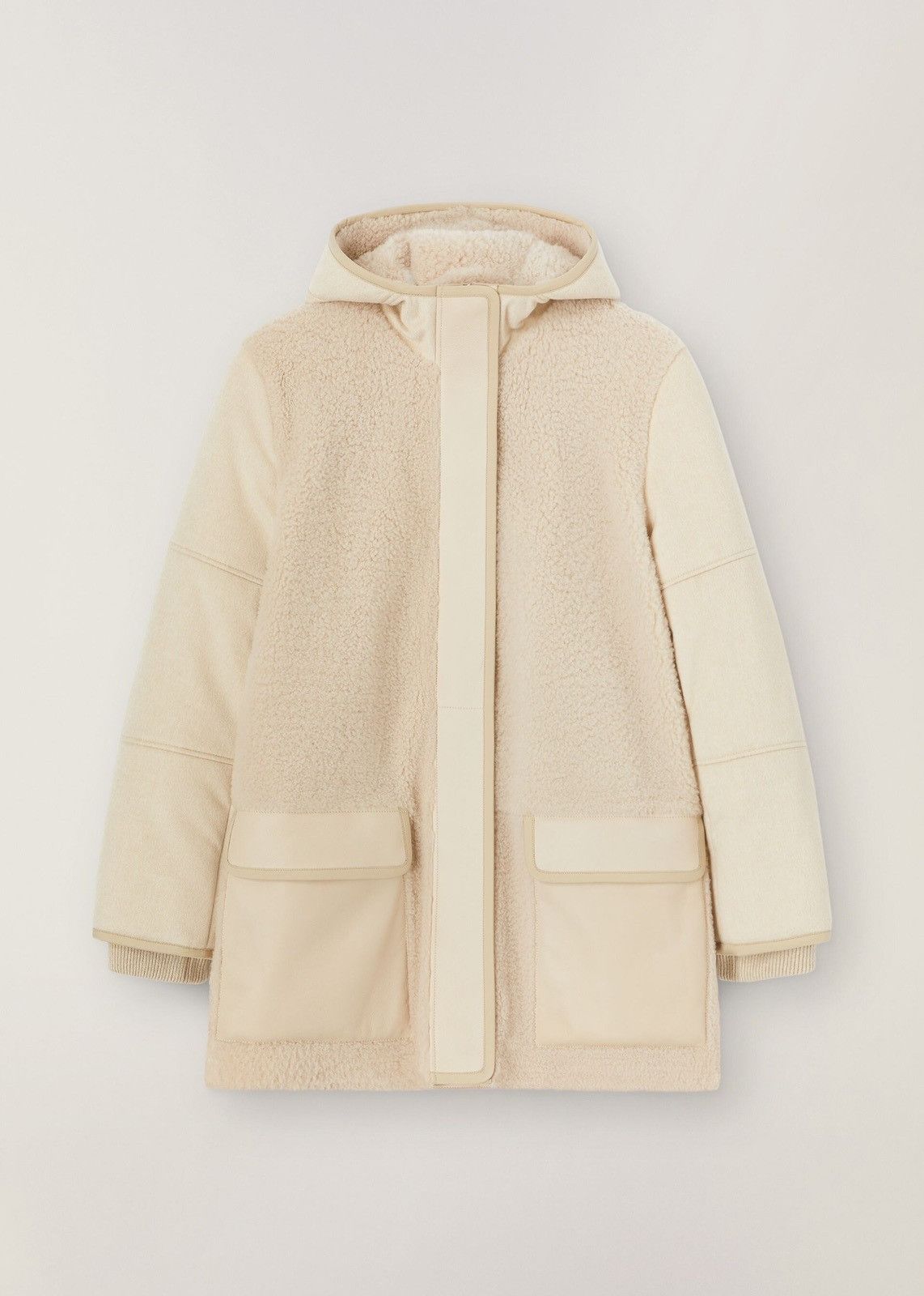 o1loc1c0124 Jacket With Hood in White