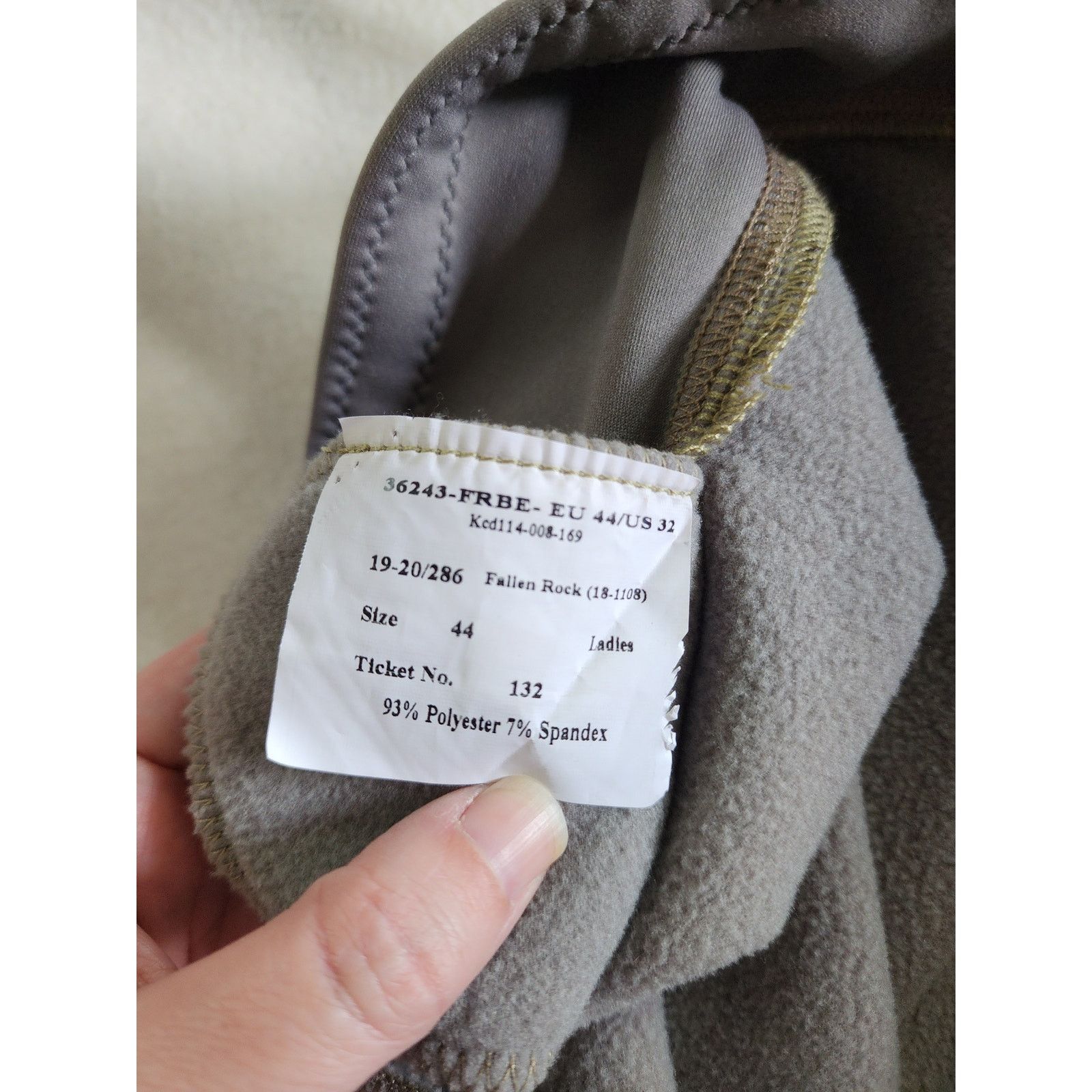 Other Horze Active Women's Fleece Lined Riding Tights Size 32 Gray Size 32" / US 10 / IT 46 - 4 Thumbnail