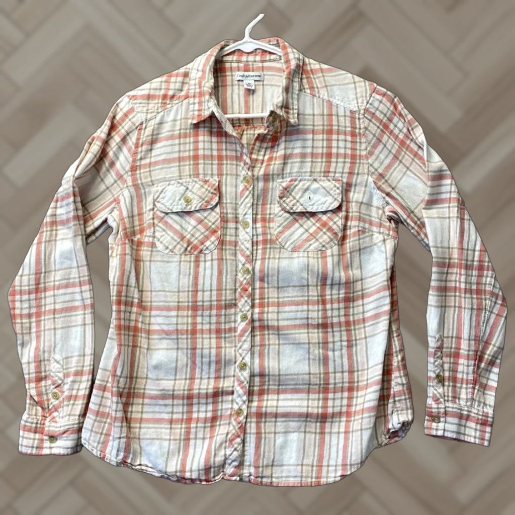 Croft & Barrow CROFT & BARROW Women's Button-Up Shirt Plaid Long Sleeve Cowgirl Multicolor Size M Size M / US 6-8 / IT 42-44 - 1 Thumbnail