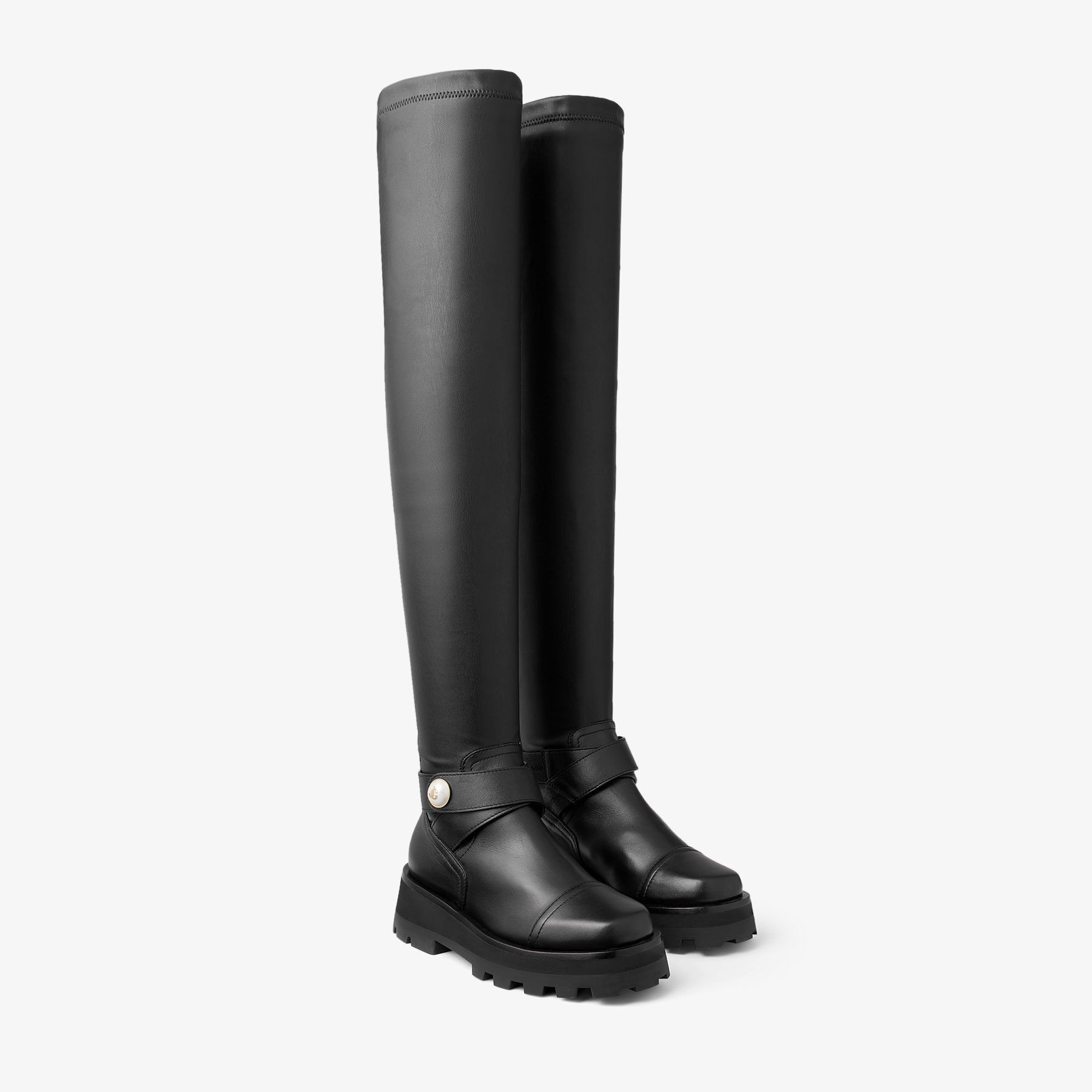 Jimmy Choo o1y0326 Boots in Black Size US 7 / IT 37 - 3 Thumbnail