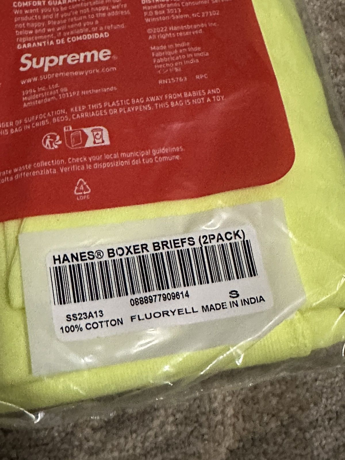 Supreme Supreme Hanes Boxers 2-Pack - S Size ONE SIZE - 3 Thumbnail