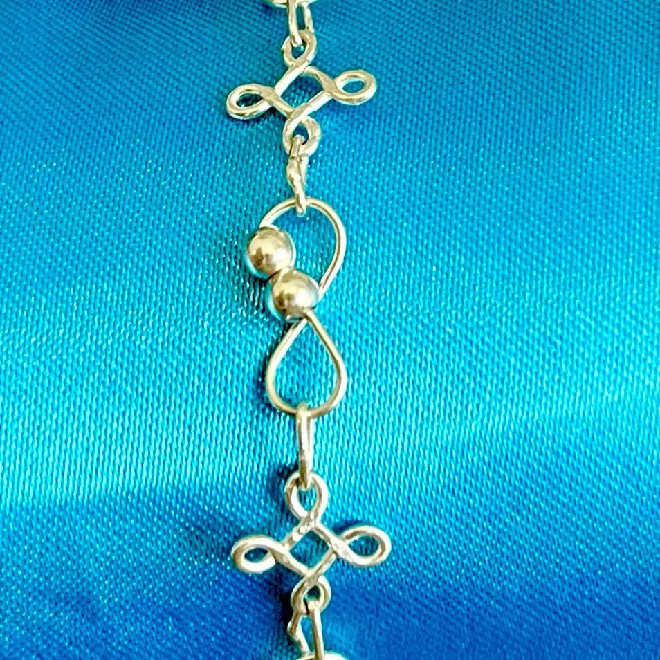 AZG Darling Sterling 925 Silver 9” Anklet