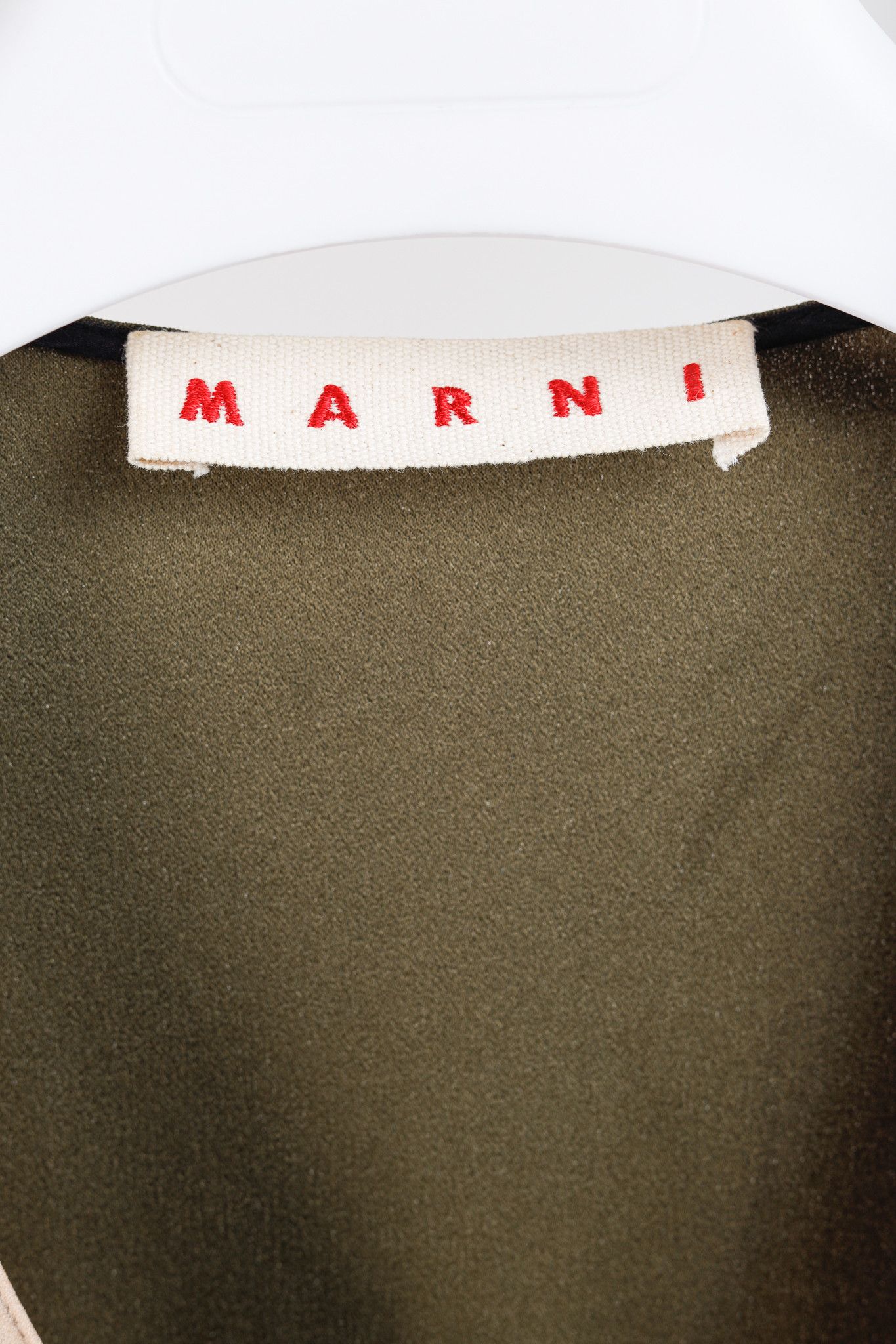 Marni Marni Nude, Black & Green Colourblock Sleeveless Dress Size S / US 4 / IT 40 - 4 Thumbnail
