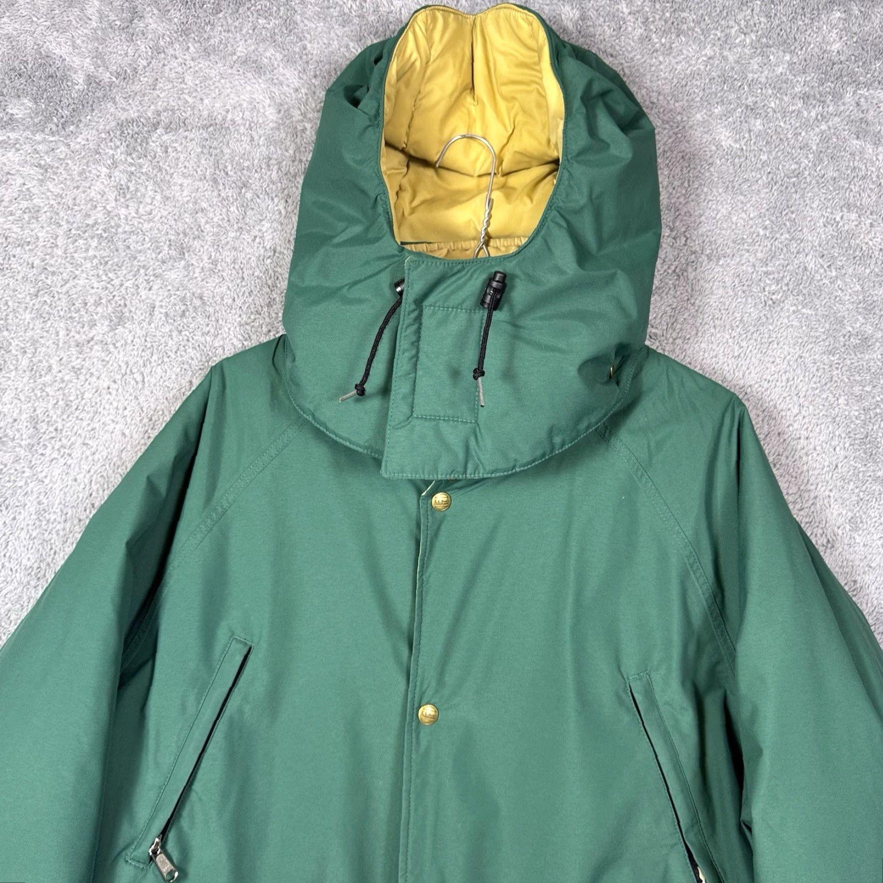 Vintage VINTAGE L.L. Bean Coat Mens LT Gore-Tex Thinsulate Parka 90s Green Water Resistant Navy? Size US L / EU 52-54 / 3 - 4 Thumbnail
