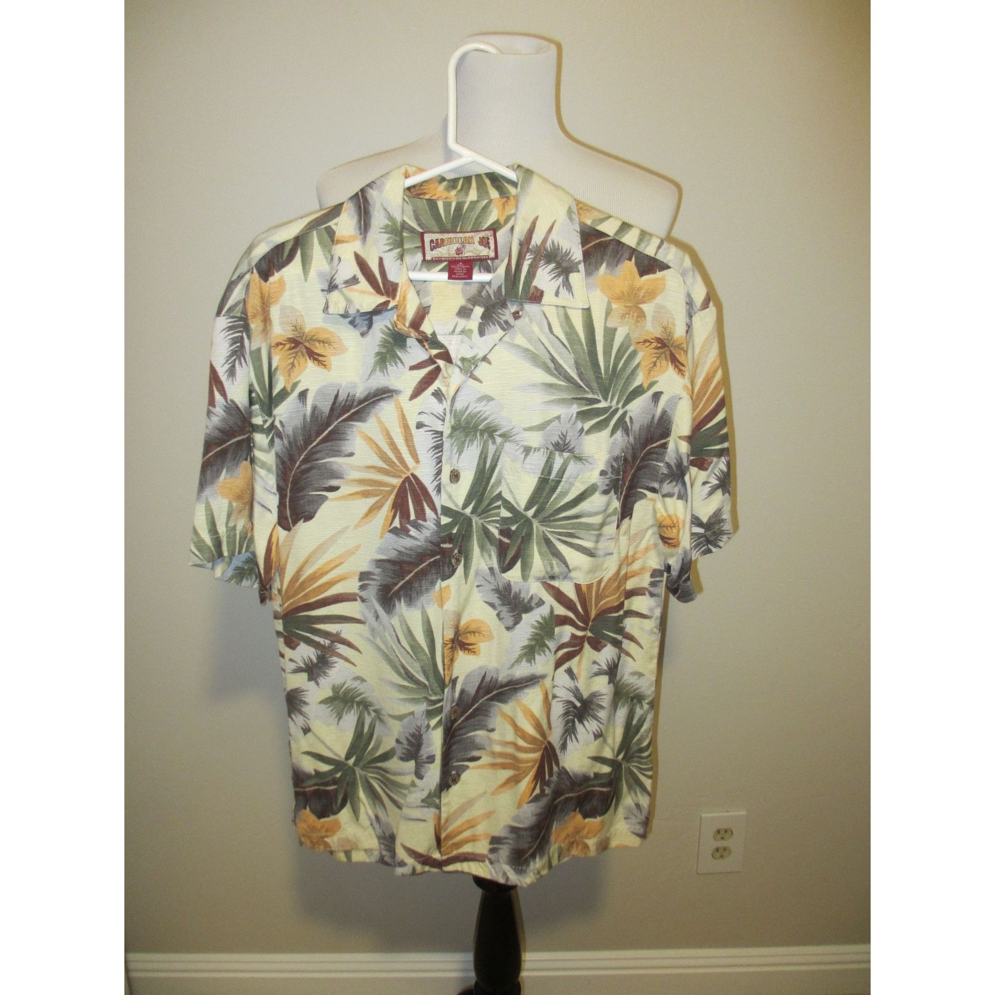 Other Caribbean Joe Mens Tropical Print Short Sleeve Button-Up Shi Size US S / EU 44-46 / 1 - 1 Thumbnail