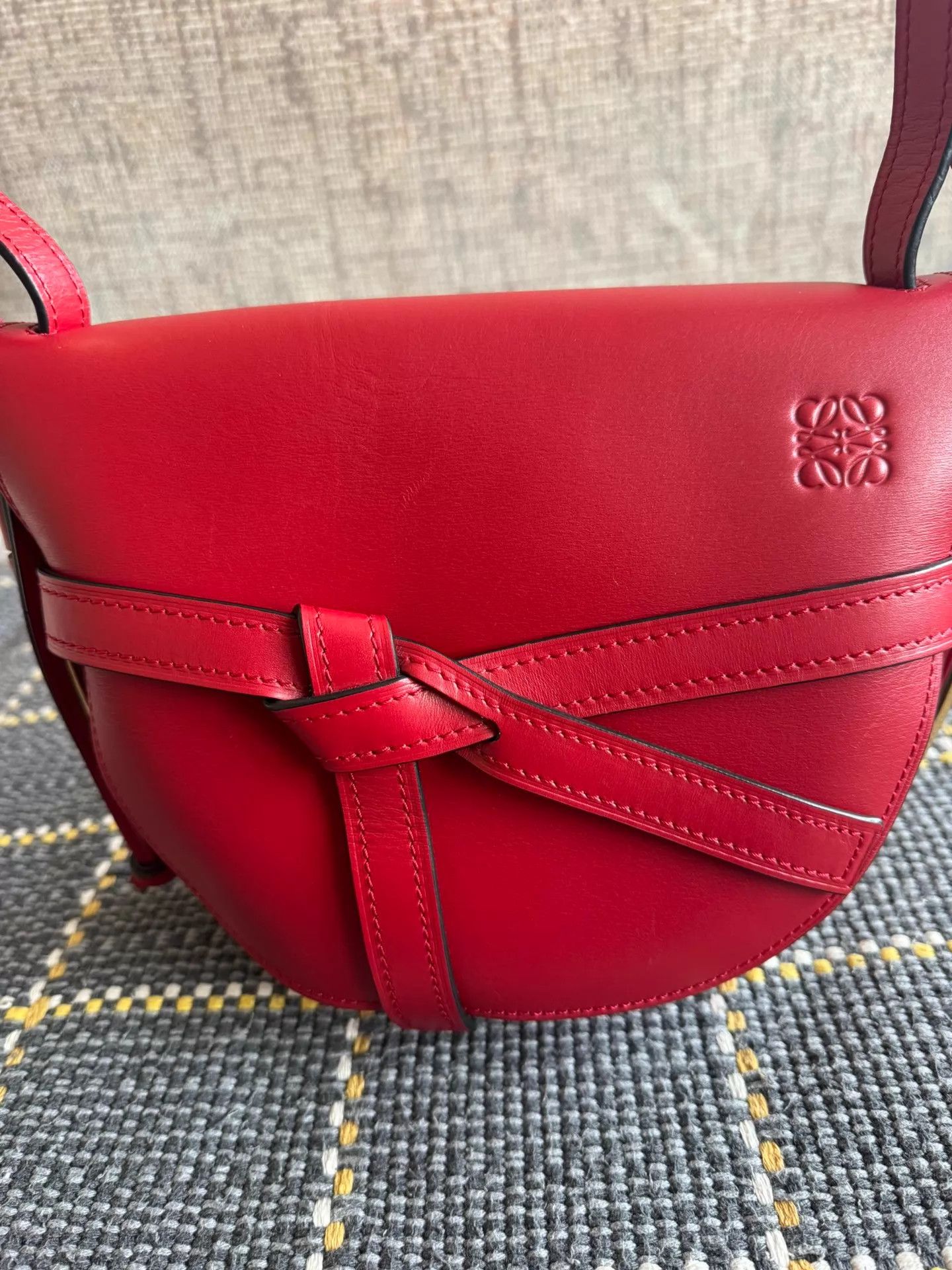 Loewe LOEWE Gate Small Burgundy Red Hardly Used Crossbody Size ONE SIZE - 8 Thumbnail