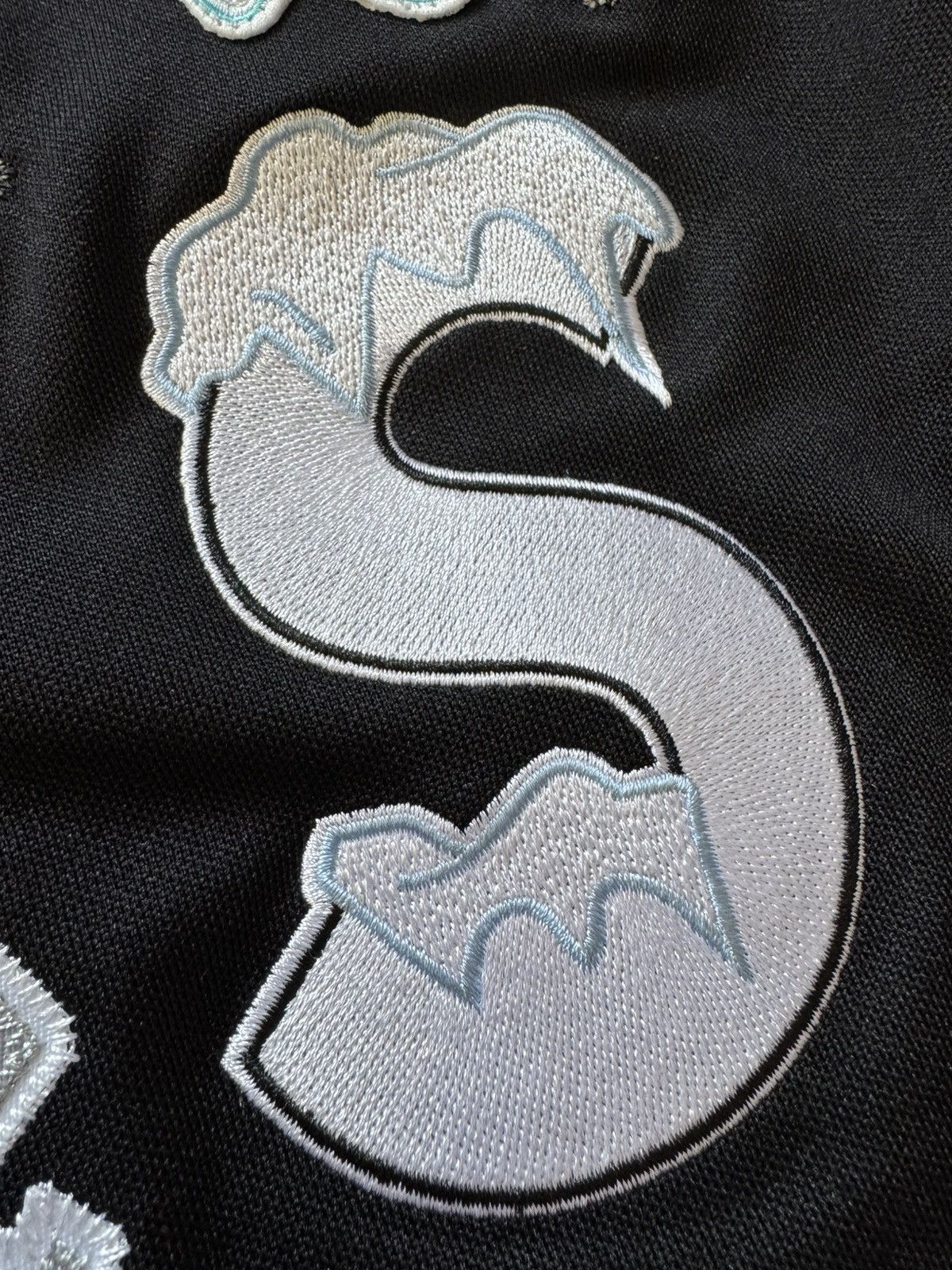 Supreme Supreme Fire & Ice Patches Hockey Jersey Black Grey Size US L / EU 52-54 / 3 - 8 Thumbnail
