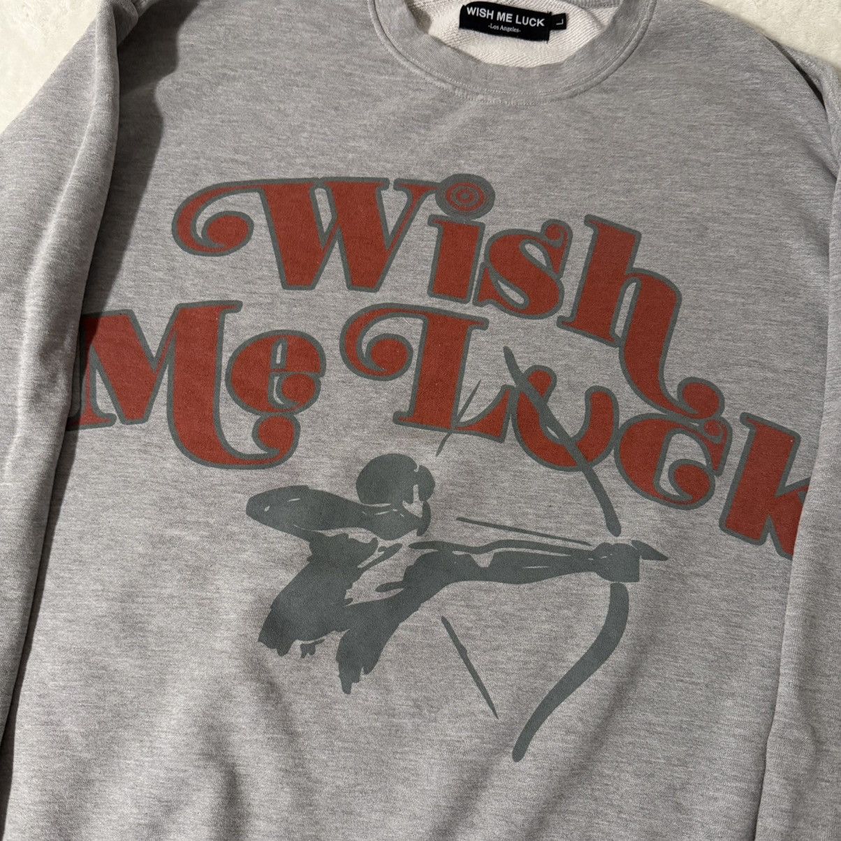 Wish Me Luck Wish Me Luck LA Archer Crewneck Sweatshirt Gray Size US L / EU 52-54 / 3 - 2 Thumbnail
