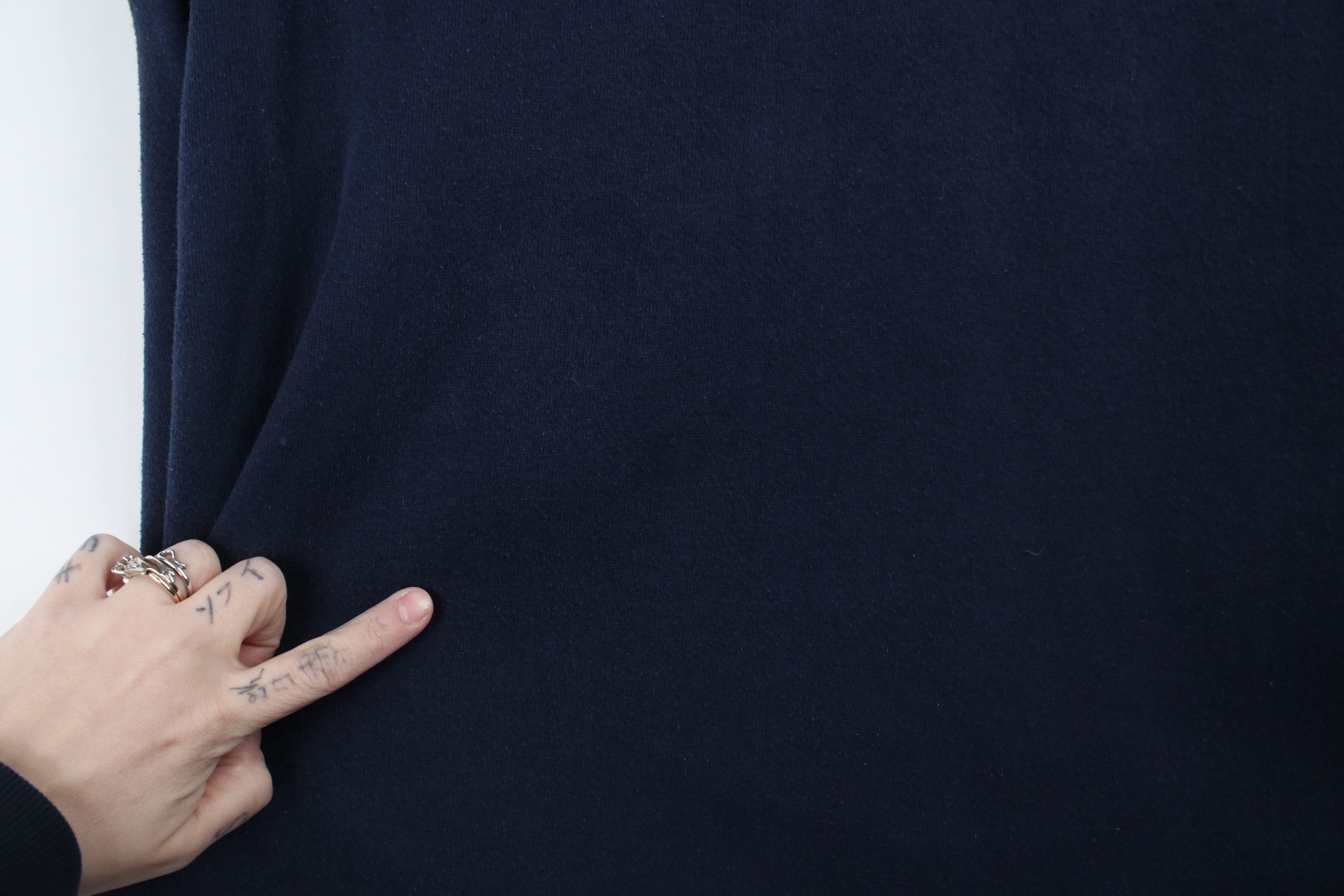 Vintage Vintage 90s Streetwear Tunic Turtleneck Sweatshirt Blue USA Size XL / US 12-14 / IT 48-50 - 5 Thumbnail