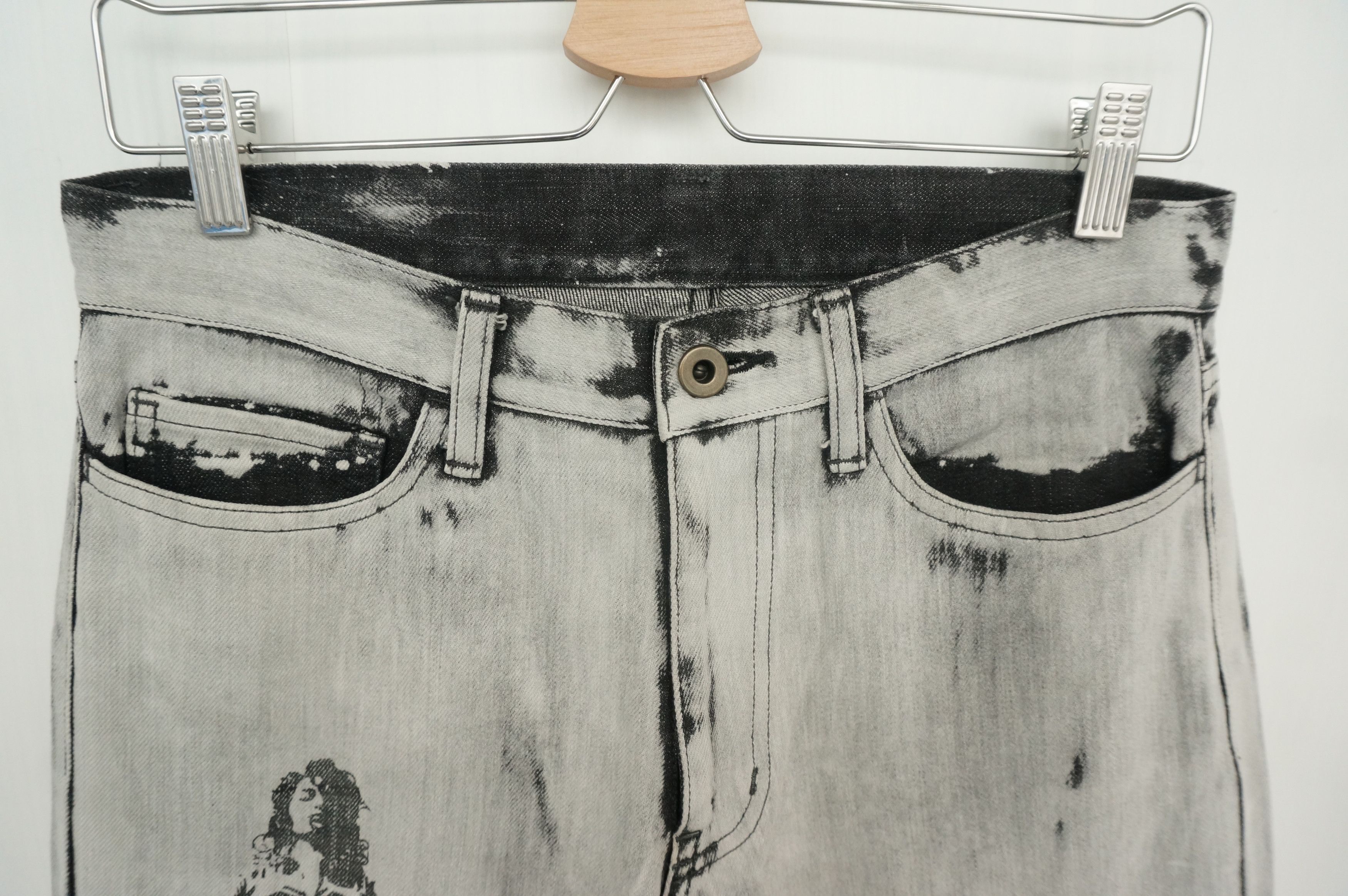 Vintage 🔥Dope Japan EDGE RUPERT Flared Acid Wash Vintage Jeans Size US 29 - 11 Thumbnail