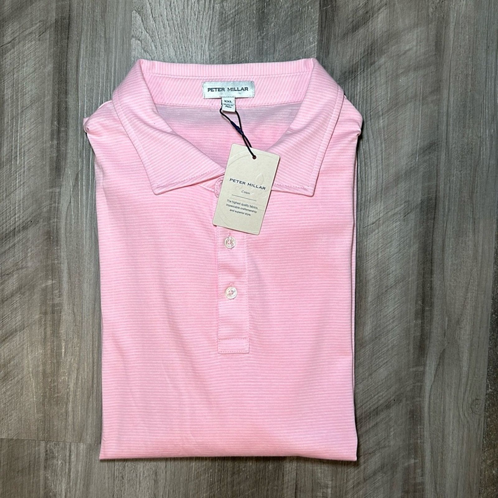 Peter Millar Crown Pilot Mill Haynes Stripe Polo - 2XL