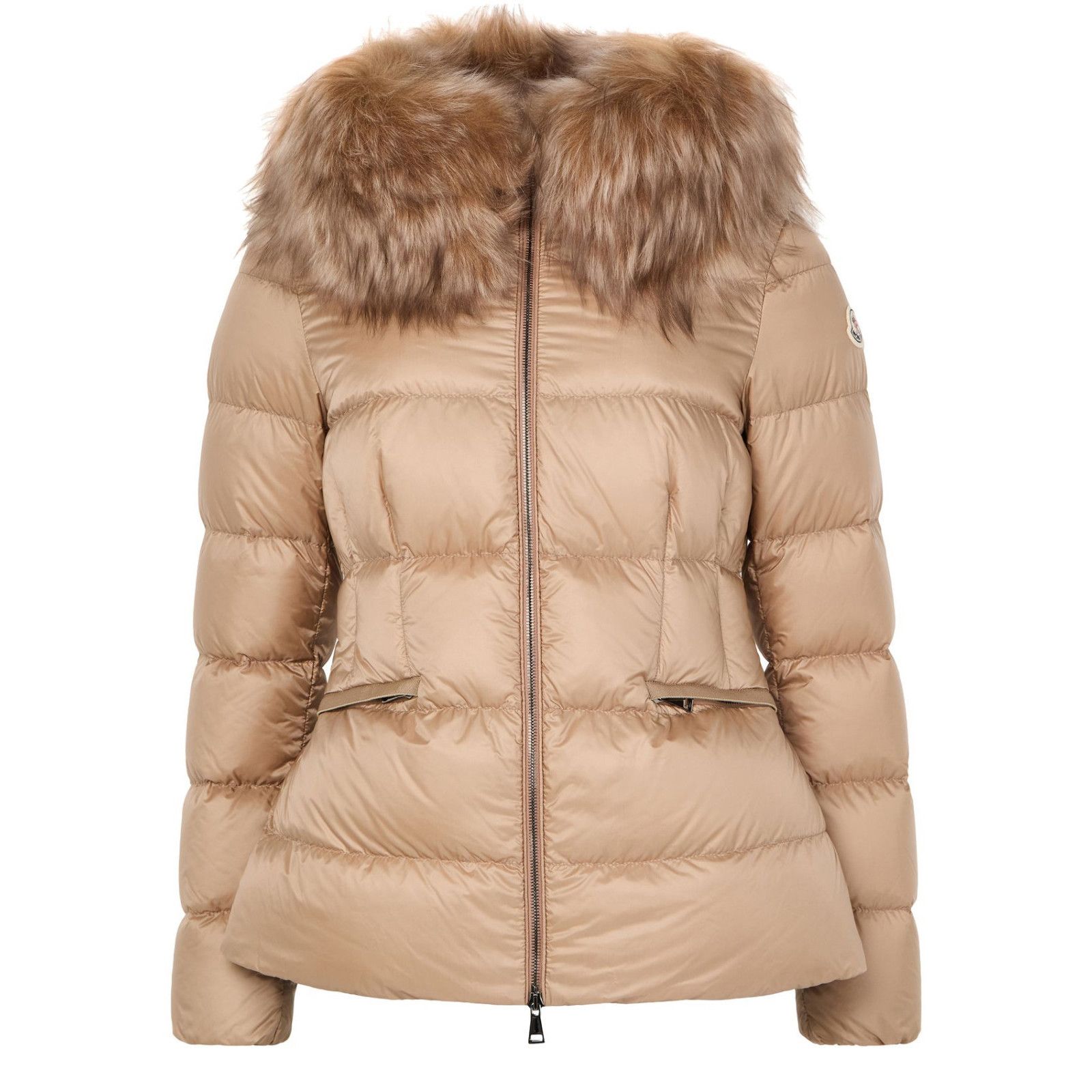 MONCLER Boed $2710 Women's Beige Down Jacket New (Women's si