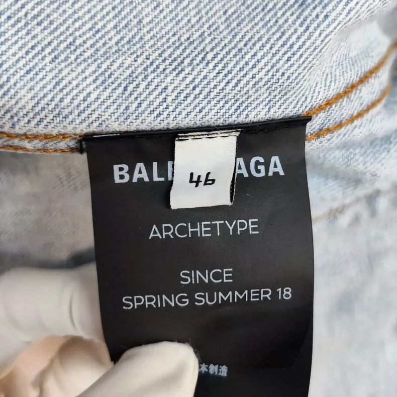 Balenciaga Balenciaga Denim Jacket Size 46 Blue Size US S / EU 44-46 / 1 - 5 Thumbnail