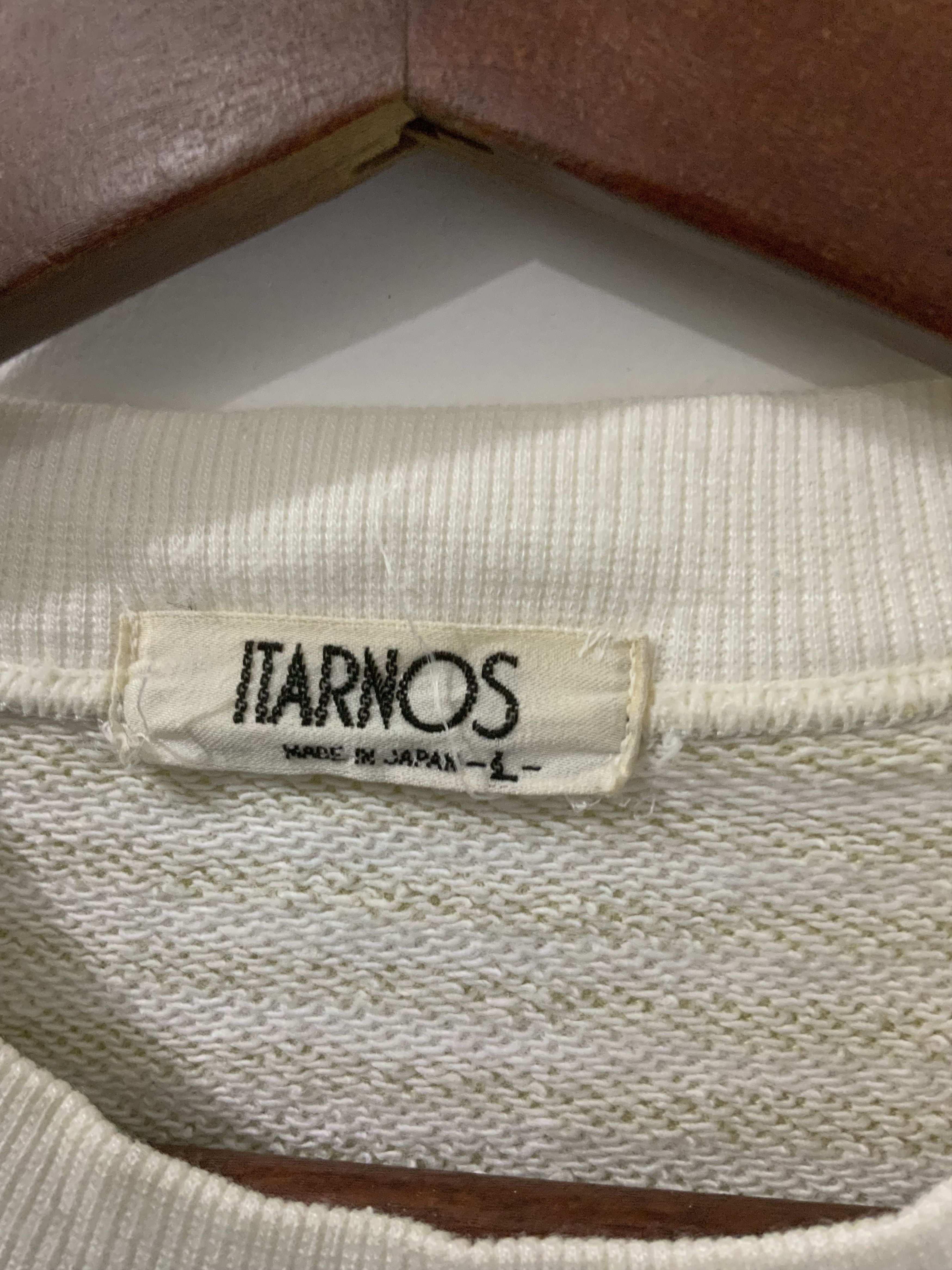 Japanese Brand Vintage Itarnos Striped Japan Made Sweatshirt Size US L / EU 52-54 / 3 - 11 Thumbnail