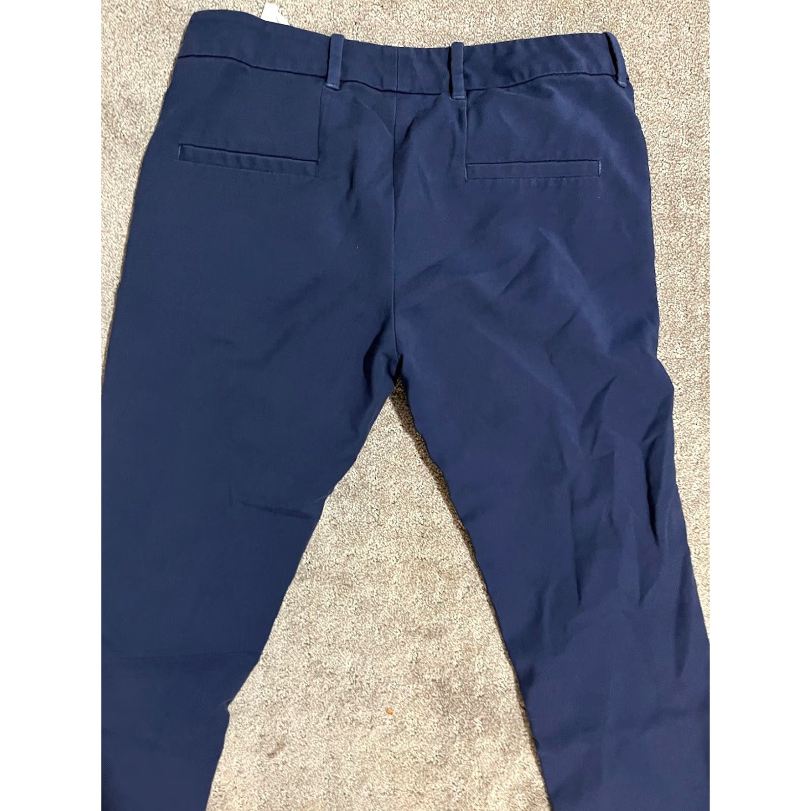 Zara Zara Pants Adult 5 Navy Blue Straight Leg Slim Fit Pockets Career Womens Size 27" / US 4 / IT 40 - 4 Thumbnail