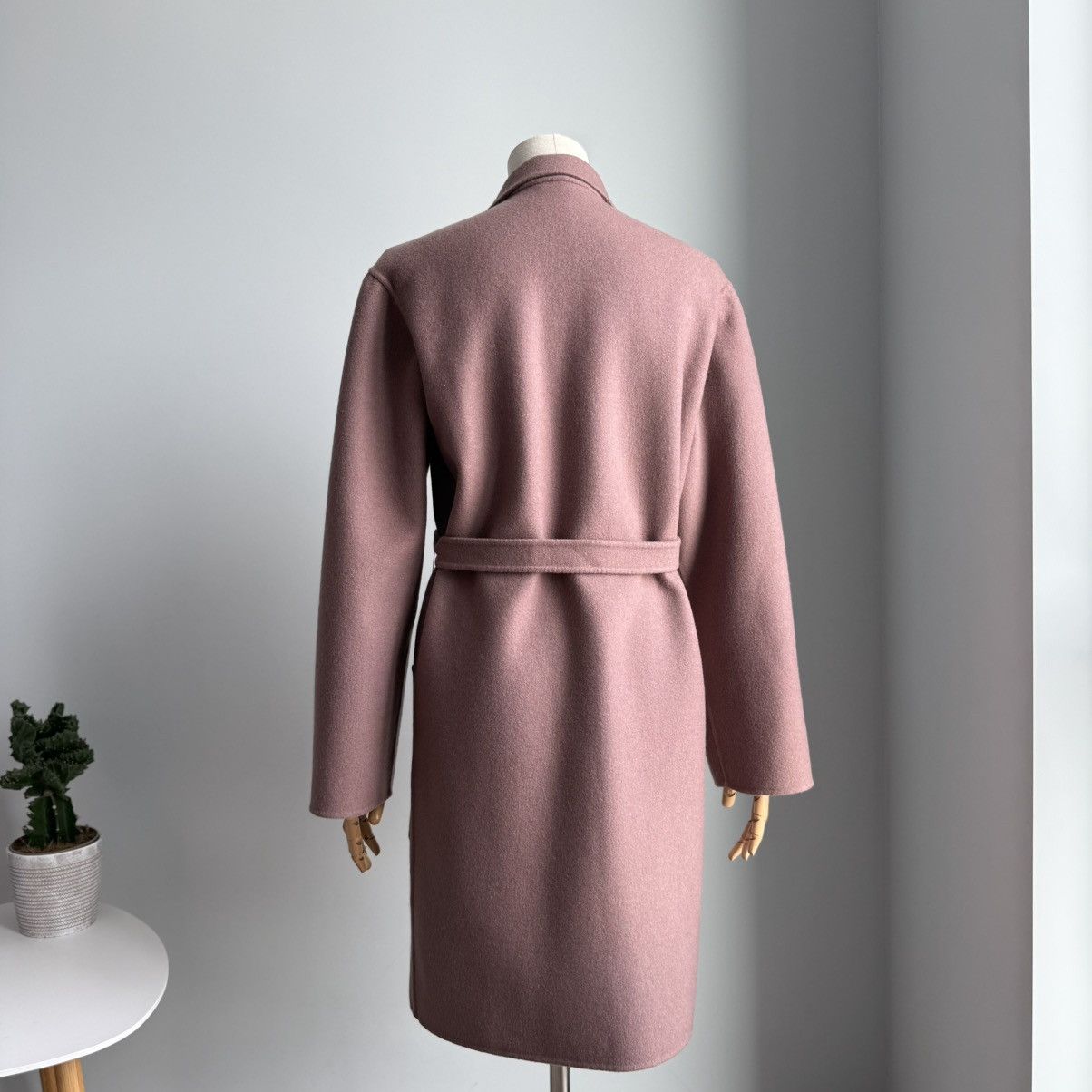 Bottega Veneta Bottega Veneta 100% Cashmere Belted Trench Coat Pink Size S / US 4 / IT 40 - 8 Thumbnail