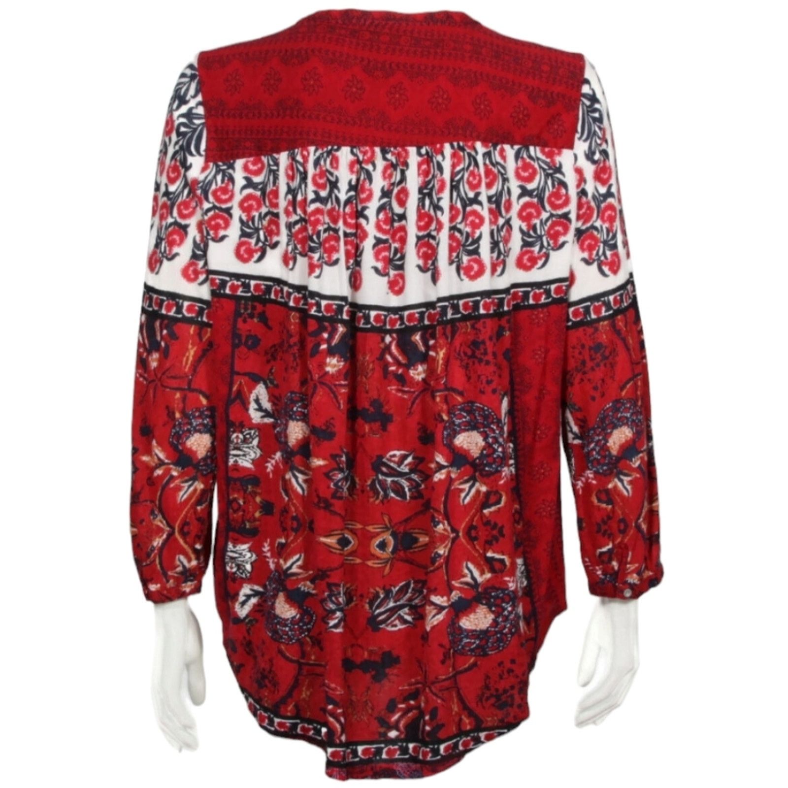 Lucky Brand Lucky Brand Boho Floral print cotton tunic top small Size S / US 4 / IT 40 - 3 Thumbnail
