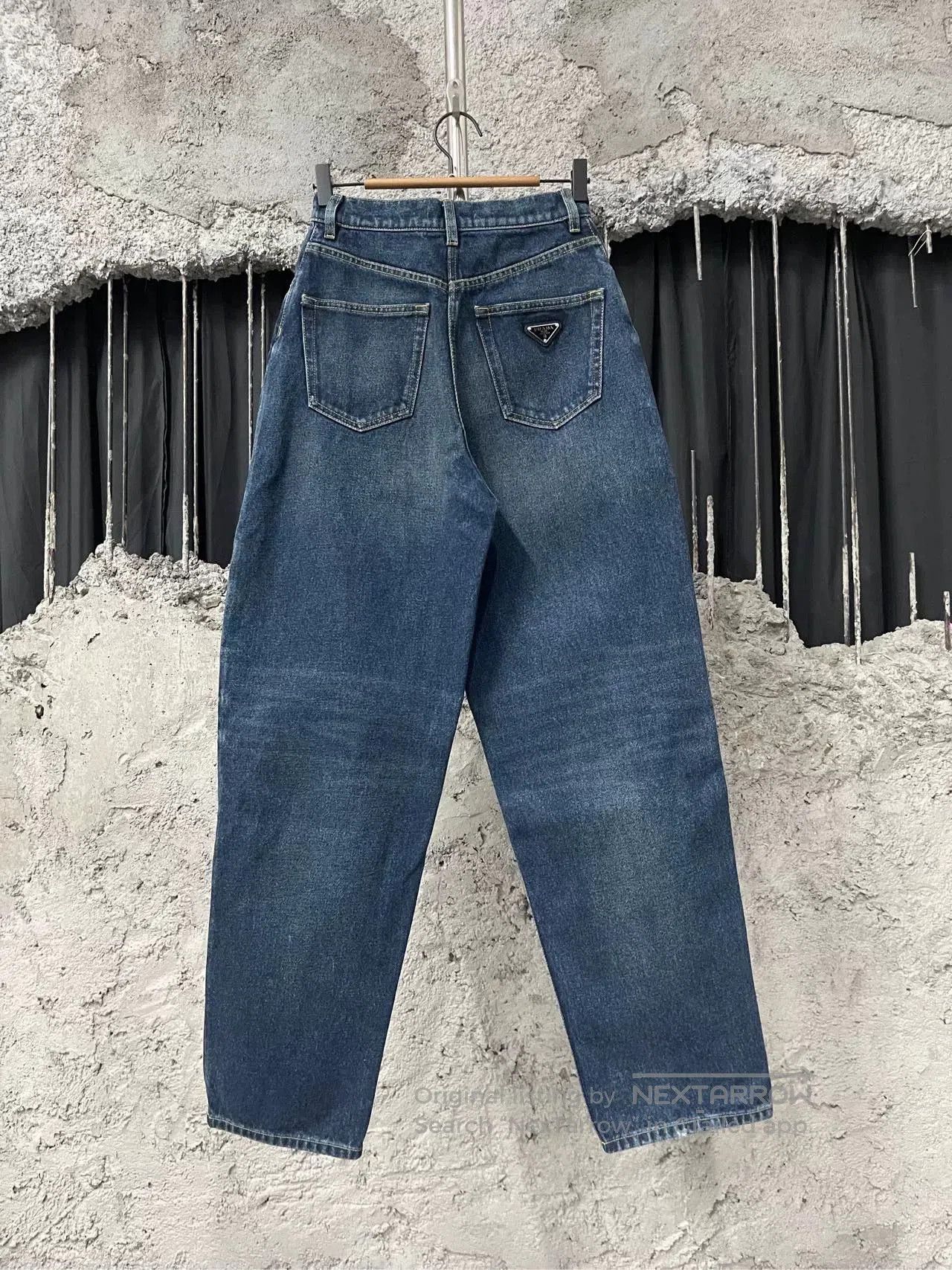 Prada Prada Metal Triangle Denim Pants Size 26. Size 26" / US 2 / IT 38 - 1 Thumbnail