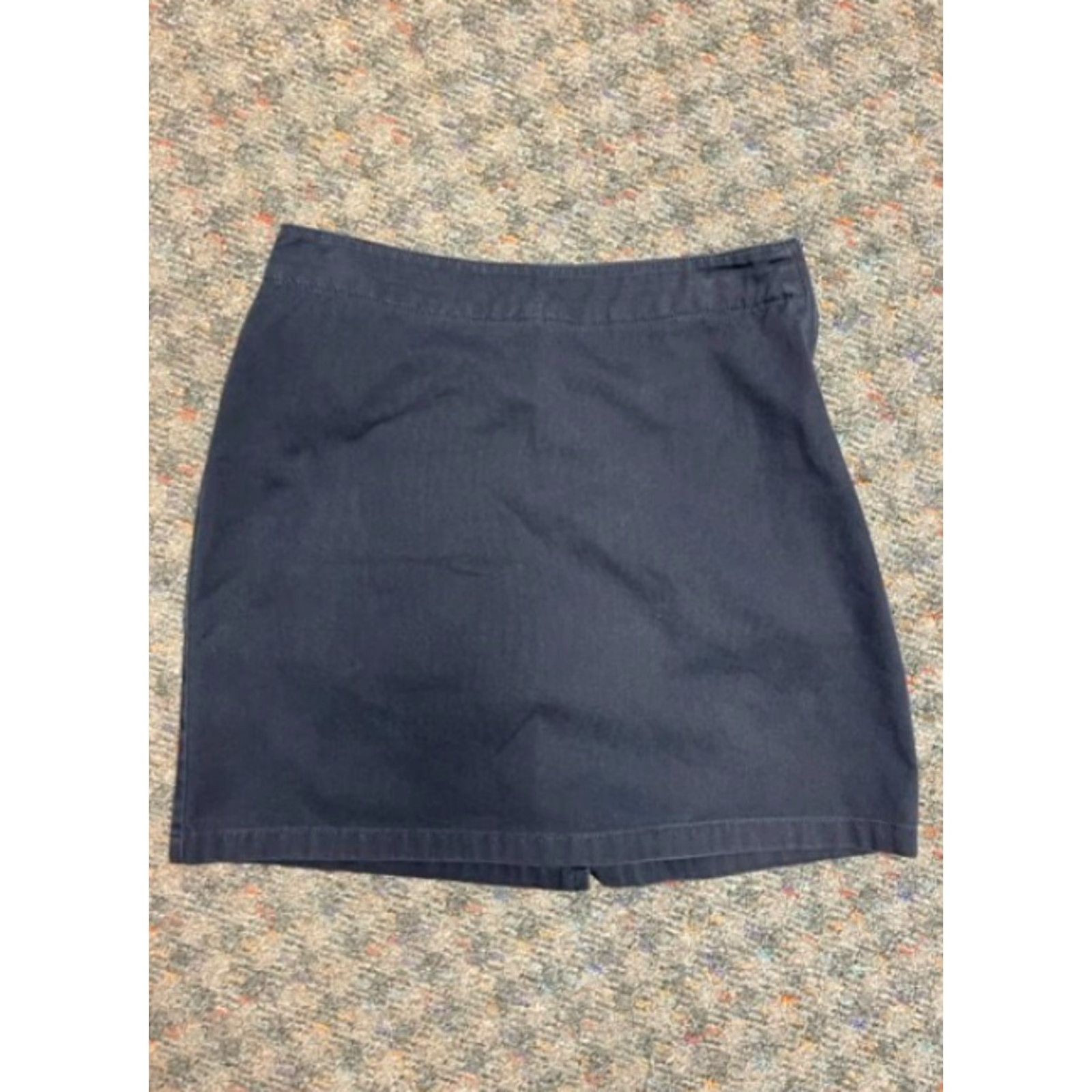 Lands' End Lands' End Skort Sz 1 Mini Blue Cotton Twill Preppy Vacation Golf Tennis Women Short Size 25" / US 0 / IT 36 - 2 Thumbnail