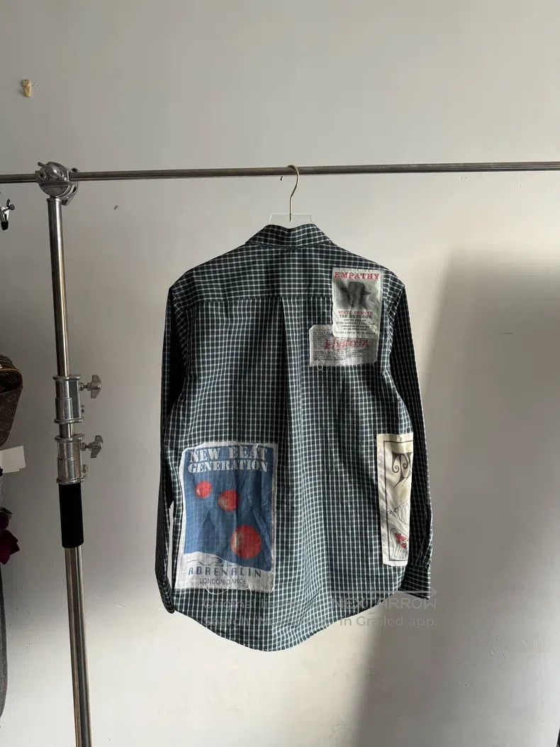 Martine Rose Martine Rose Green Plaid Patchwork Shirt Size US L / EU 52-54 / 3 - 2 Thumbnail