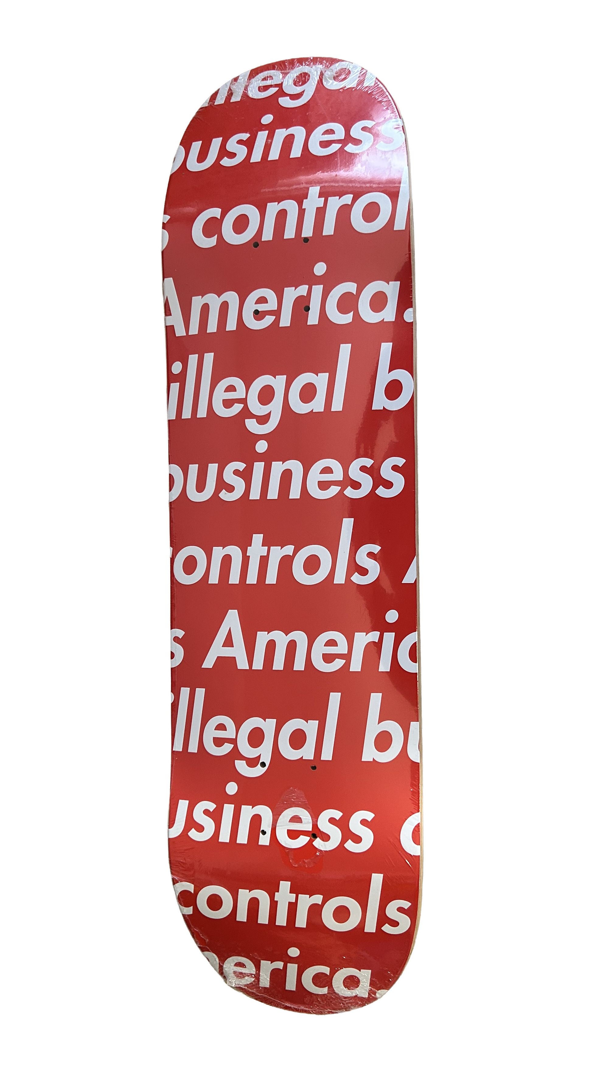 Supreme Supreme Illegal Business Skateboard Deck Blue 7.875 | Grailed