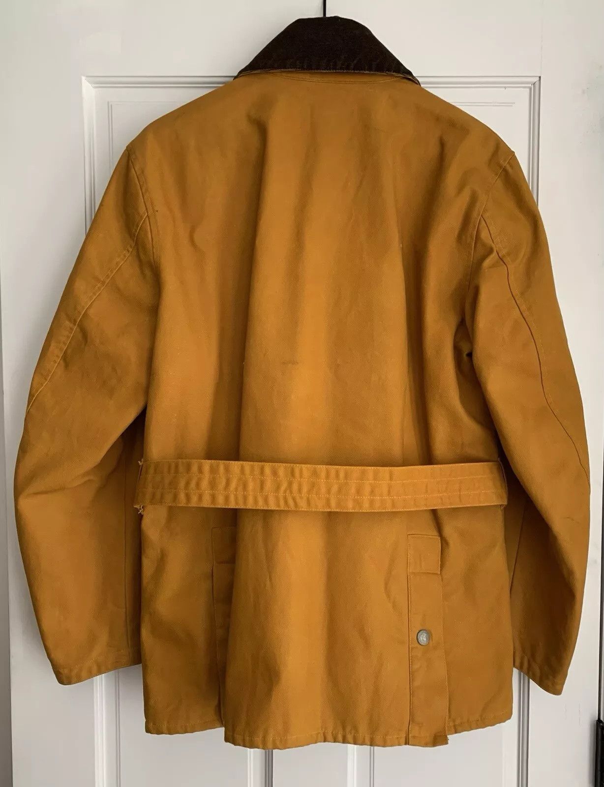 Jelado Jelado Men's Coat Yellow "Speedway Jacket" Waxed Made Japan Size US L / EU 52-54 / 3 - 2 Thumbnail