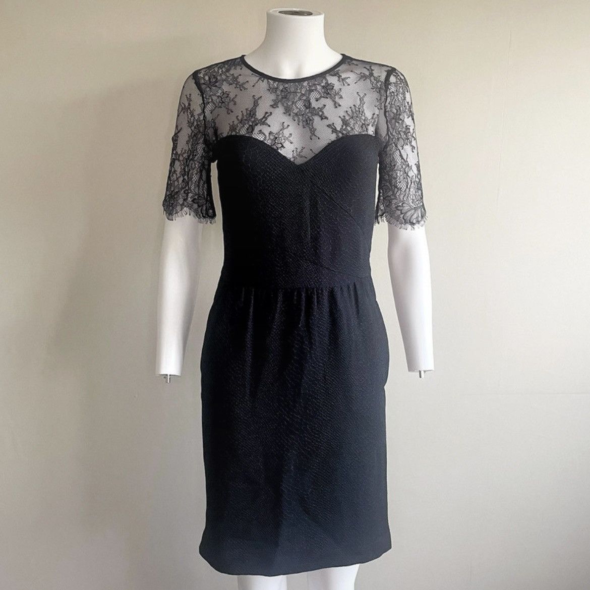 The Kooples The Kooples FW14 Relief Lace Midi BNWT £225 Archive Dress Size XS / US 0-2 / IT 36-38 - 1 Thumbnail