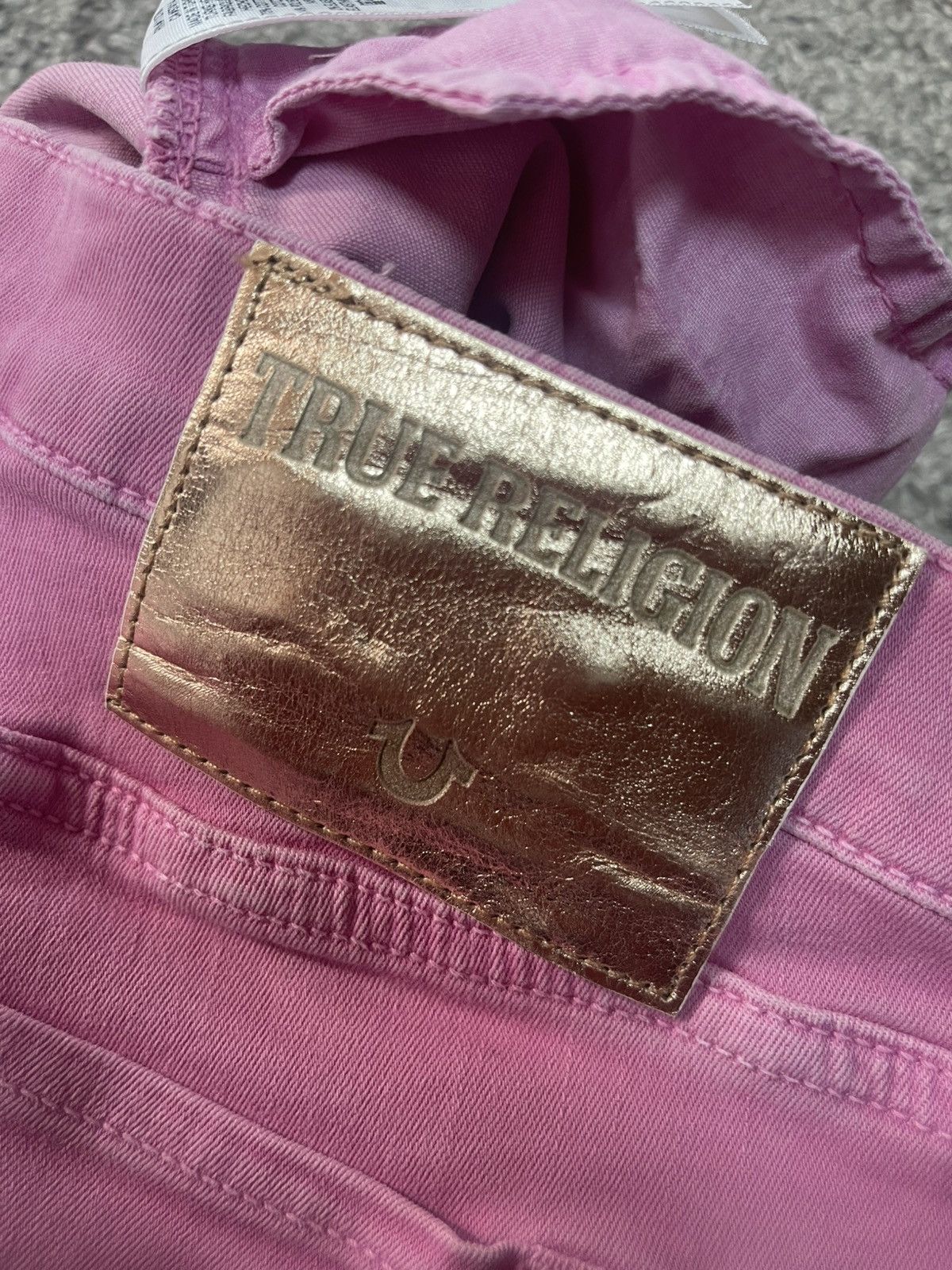 True Religion True Religion Halle Mid Rise Super Skinny NEW Pink size 27 Size 26" / US 2 / IT 38 - 23 Thumbnail