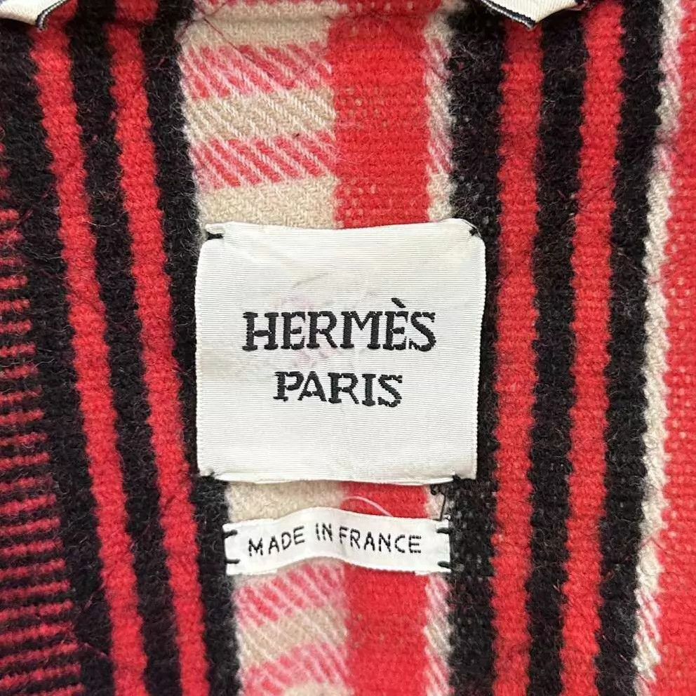 Hermes Hermès Red Quilted Irregular Hem Cotton Coat 38 Size S / US 4 / IT 40 - 4 Thumbnail