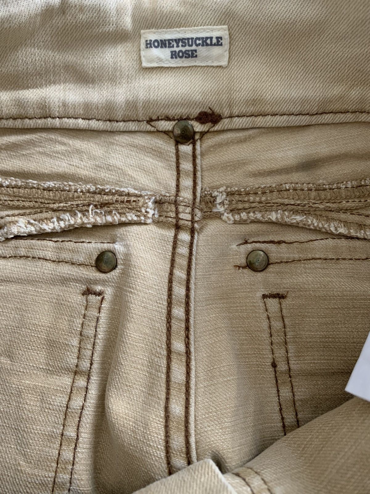 Japanese Brand Honeysuckle Rose Faded Bush Flared Jeans Size US 28 / EU 44 - 8 Thumbnail