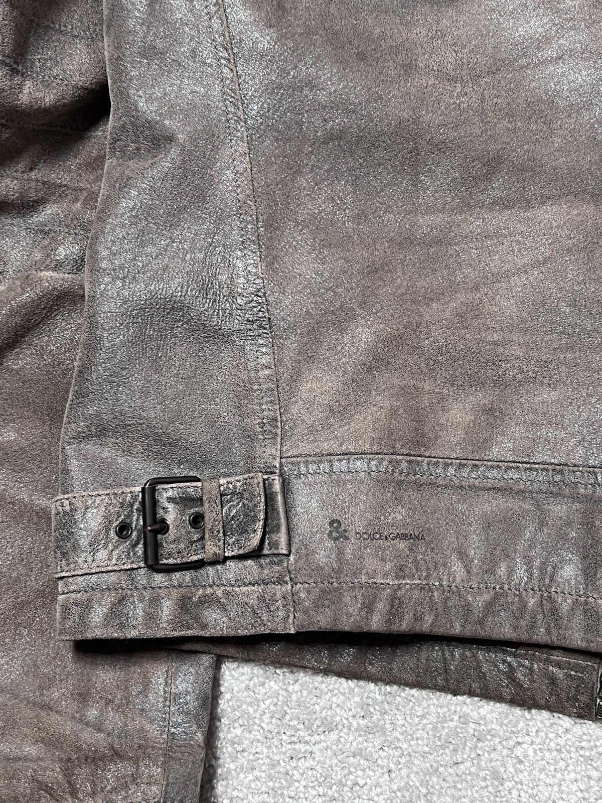 Dolce & Gabbana Vintage Dolce & Gabbana Brutalist Pig Leather Archive Jacket Size US L / EU 52-54 / 3 - 15 Thumbnail
