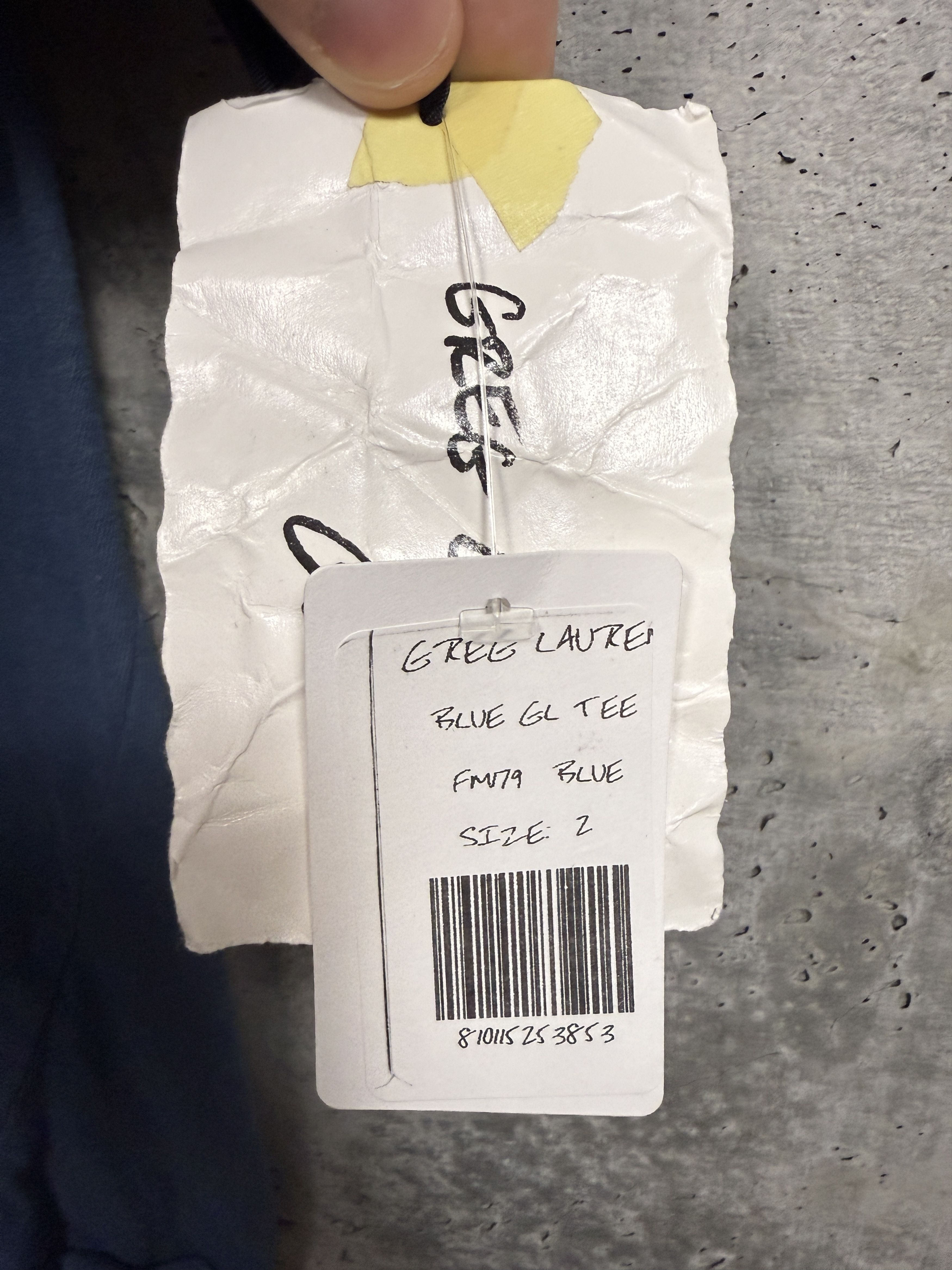 Greg Lauren Greg Lauren Blue GL Tee Size US M / EU 48-50 / 2 - 5 Thumbnail