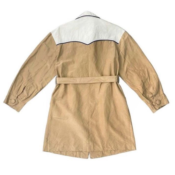 Prada 🧿silk western style belted trench coat with contrast yoke Size M / US 6-8 / IT 42-44 - 7 Thumbnail