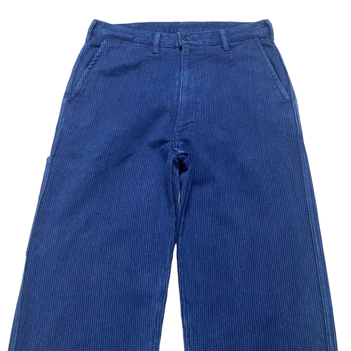Japanese Brand Made In Indigo Work Pants Stripe Size US 28 / EU 44 - 4 Thumbnail