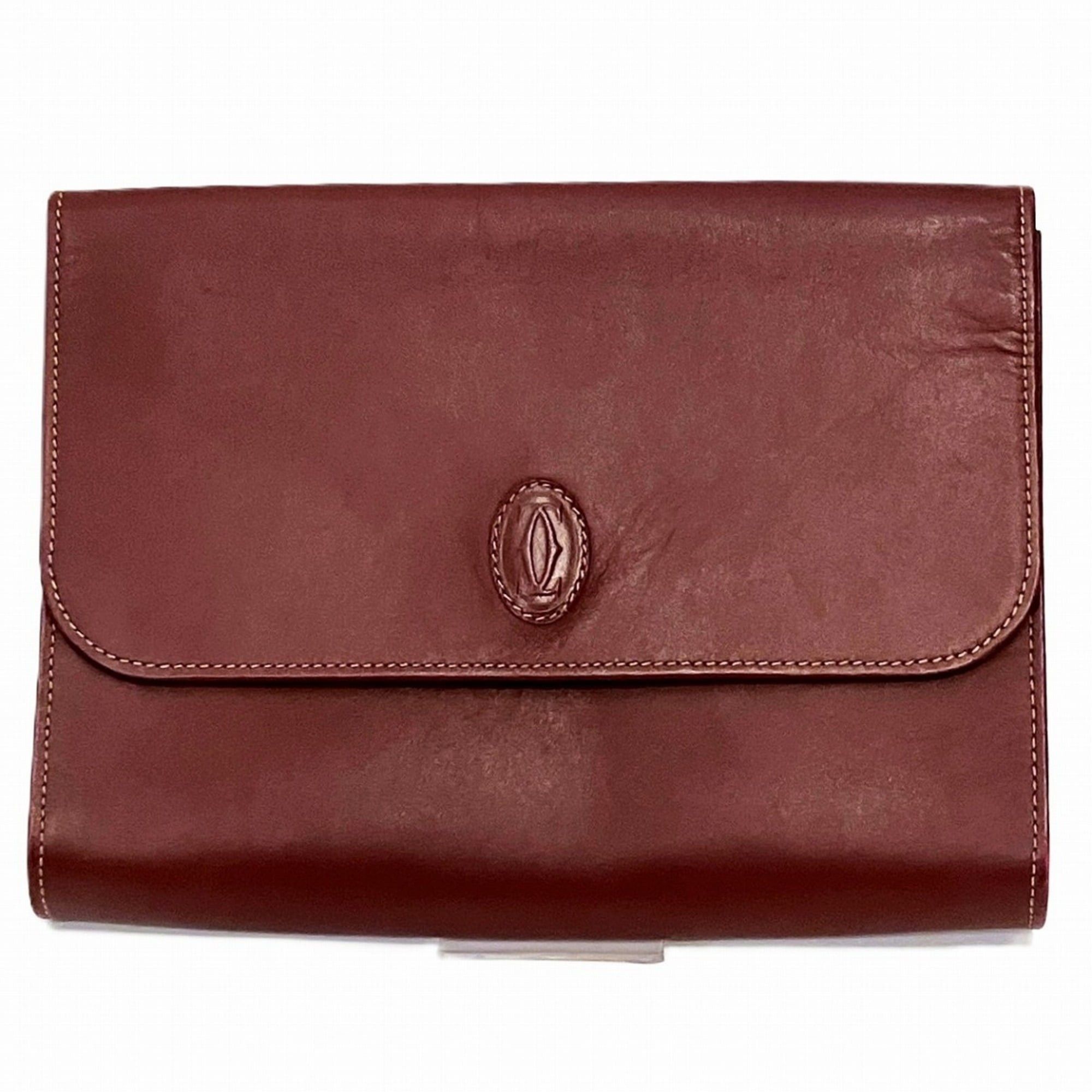 Cartier Cartier Must Leather Clutch Bag Size ONE SIZE - 1 Thumbnail