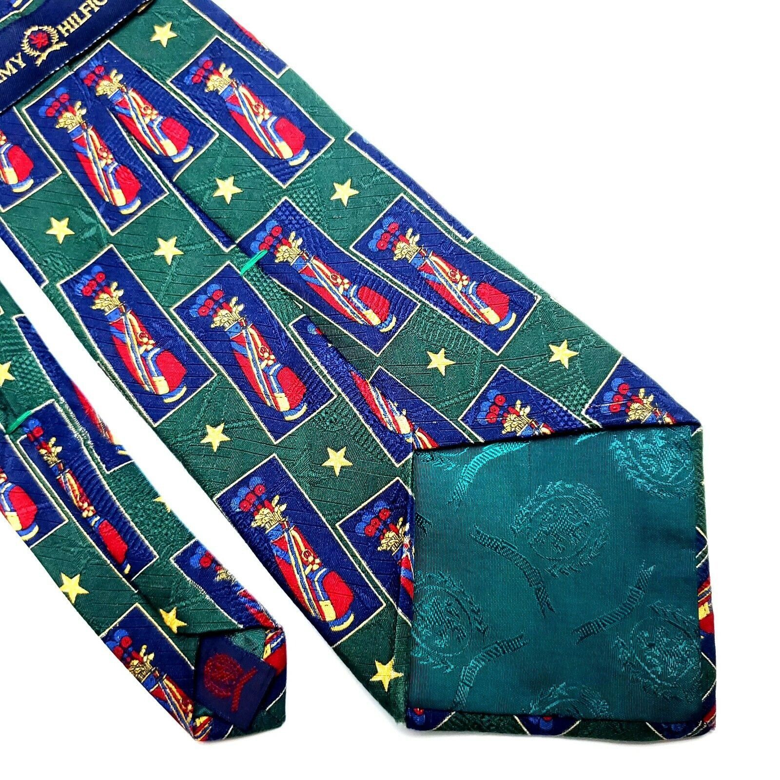 Tommy Hilfiger Tommy Hilfiger Golf Clubs Green Novelty Tie Silk Wide Size ONE SIZE - 5 Thumbnail