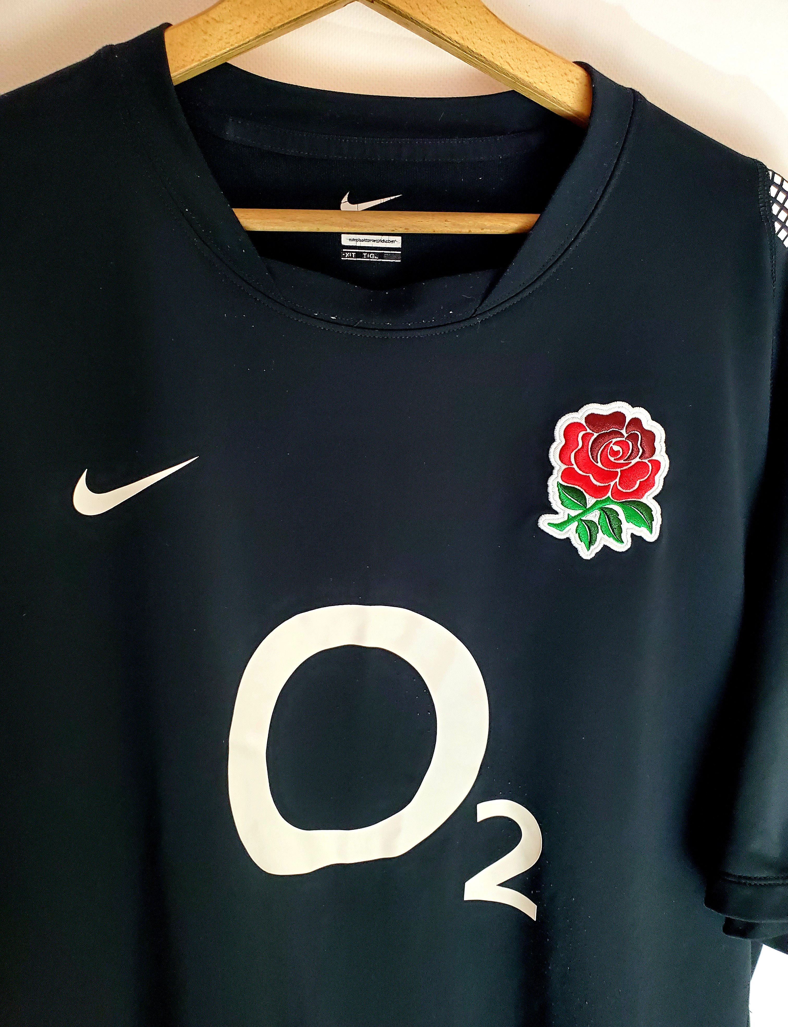 Canterbury of New Zealand Nike England Rugby Union Shirt O2 Jersey Player Issue XXL Size US XXL / EU 58 / 5 - 3 Thumbnail