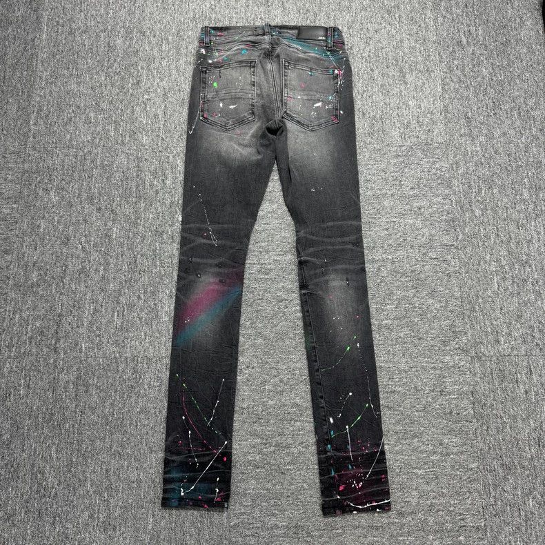 Amiri Amiri Ink Destroyed Denim Pants Size US 30 / EU 46 - 4 Thumbnail