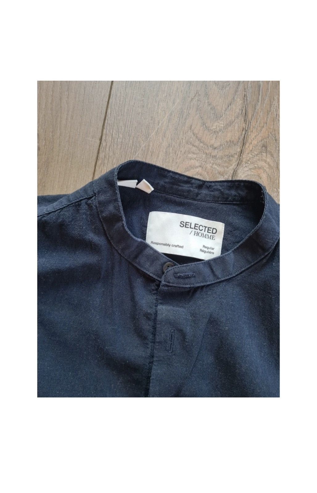Selected Homme Selected Homme cotton linen navy shirt M Size US M / EU 48-50 / 2 - 2 Thumbnail