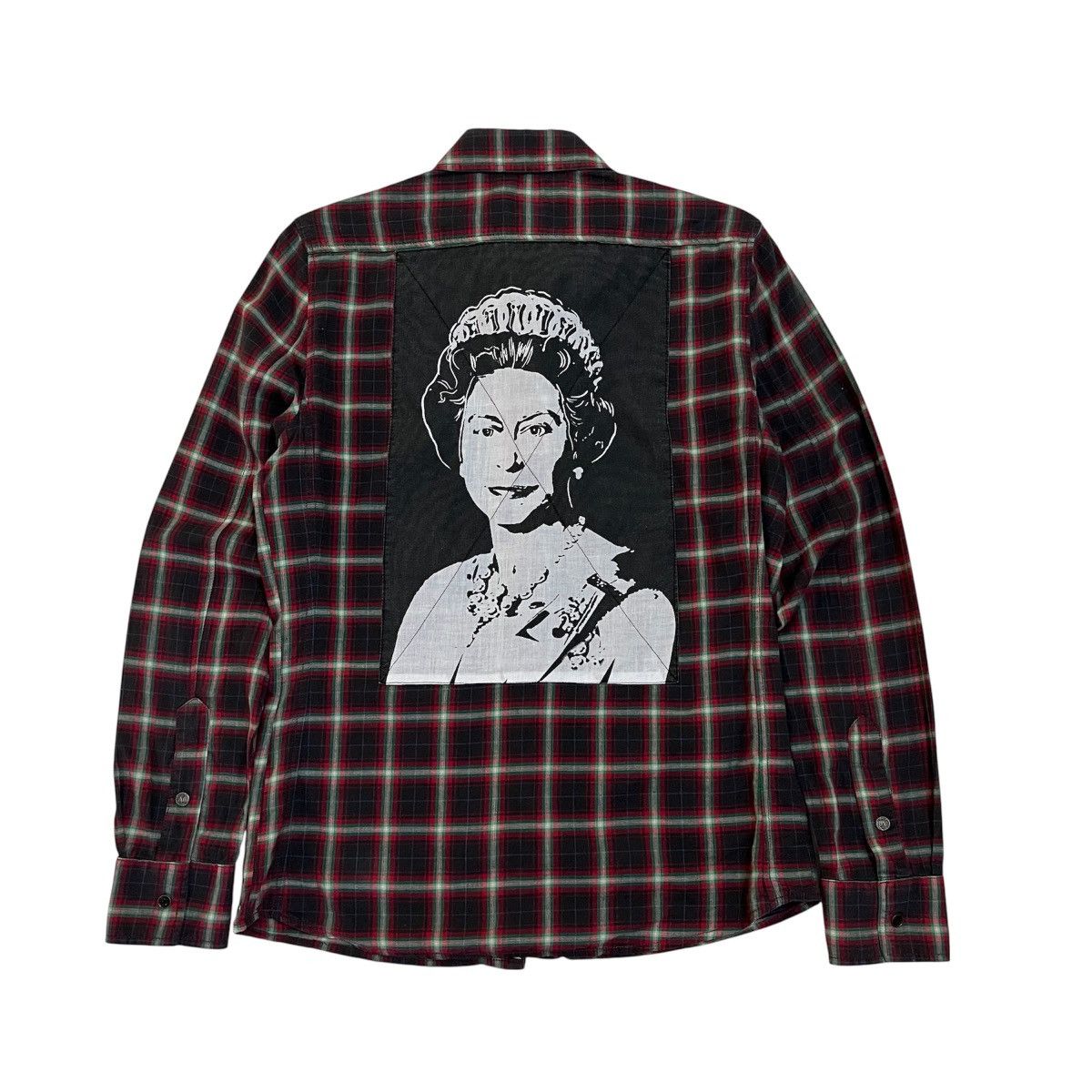 Andy Warhol Pepe Jeans x Andy Warhol Queen Patch Checkered Shirt Punk Size US M / EU 48-50 / 2 - 1 Thumbnail