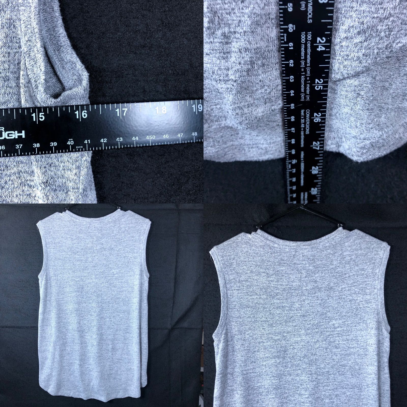 Banana Republic Banana Republic Womens Shirt Gray Threadsoft Sleeveless Crew Neck Stretch XS Size XS / US 0-2 / IT 36-38 - 8 Thumbnail